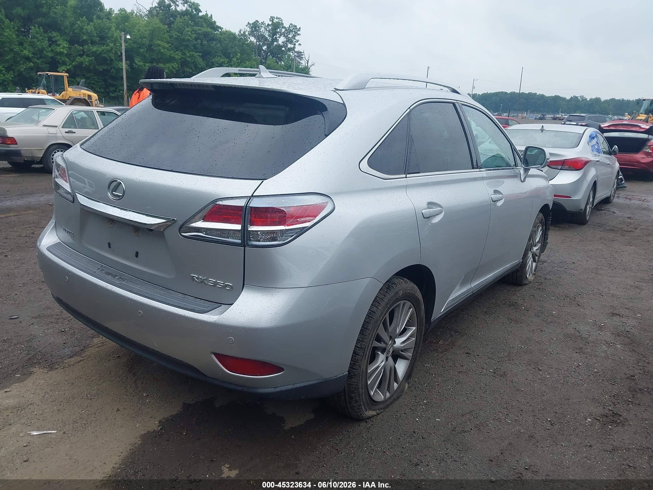 2013 Lexus Rx 350 Silver vin: 2T2ZK1BA1DC125299