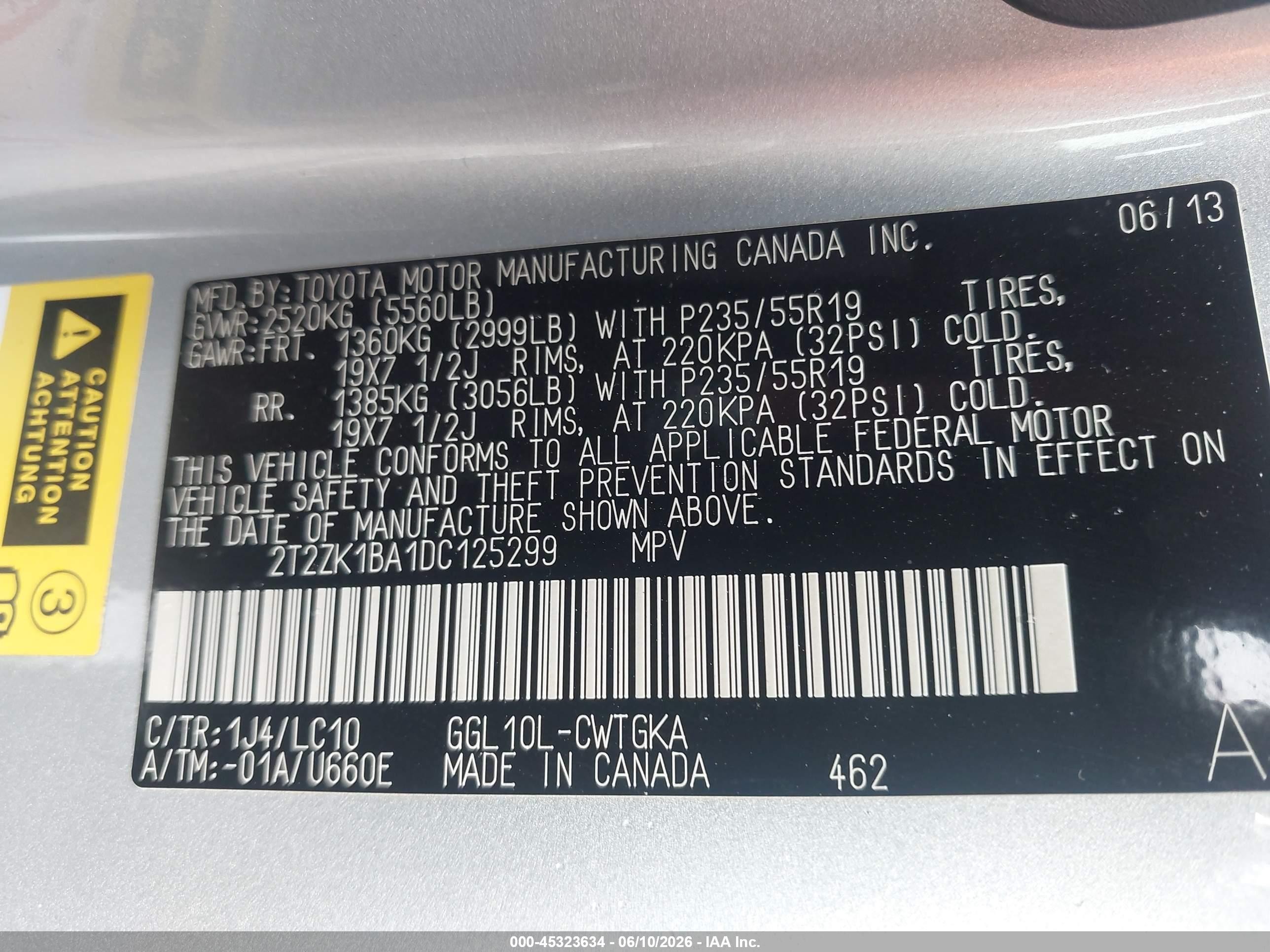 2013 Lexus Rx 350 Silver vin: 2T2ZK1BA1DC125299