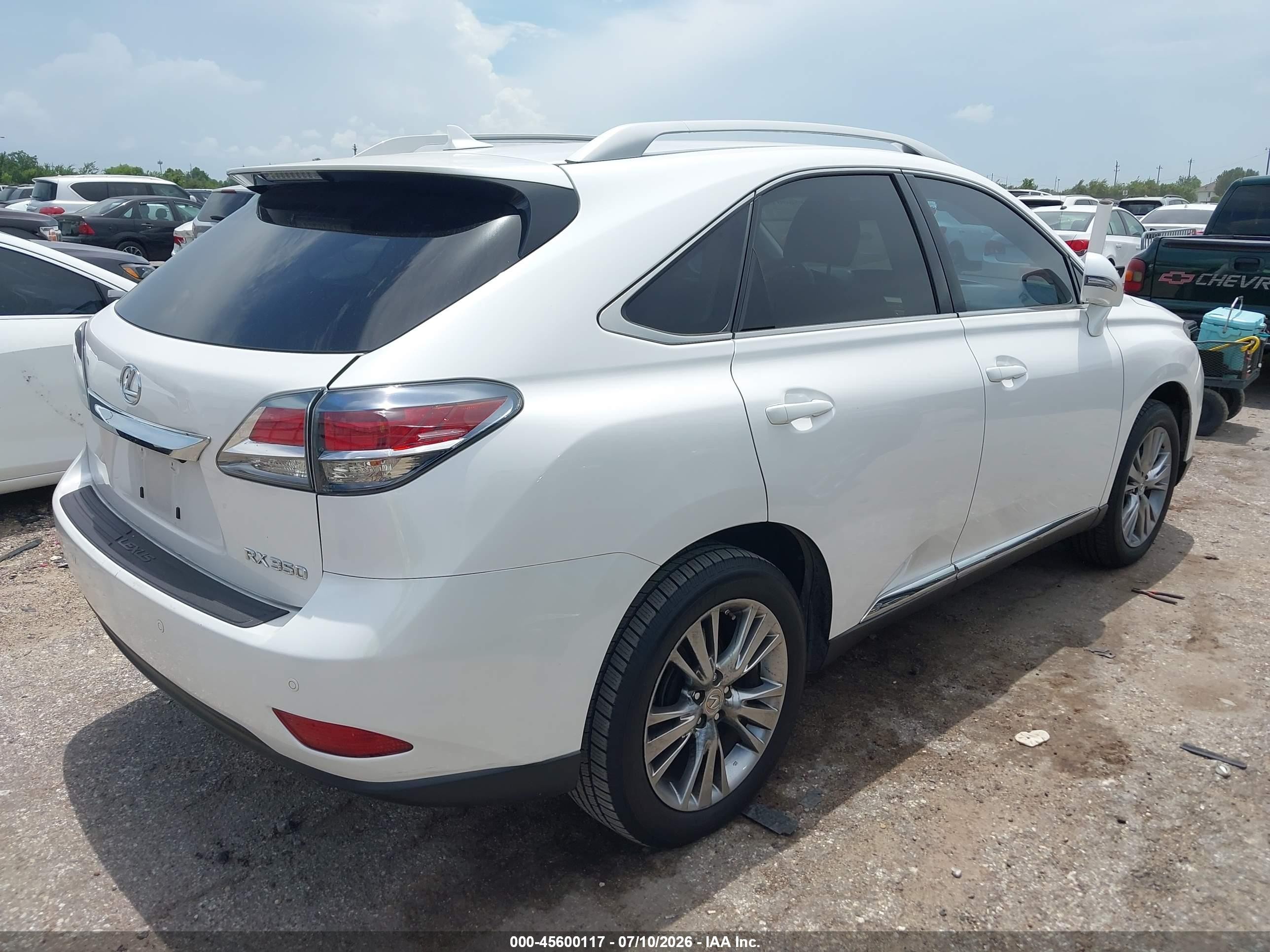 2013 Lexus Rx 350   White vin: 2T2ZK1BA1DC131961