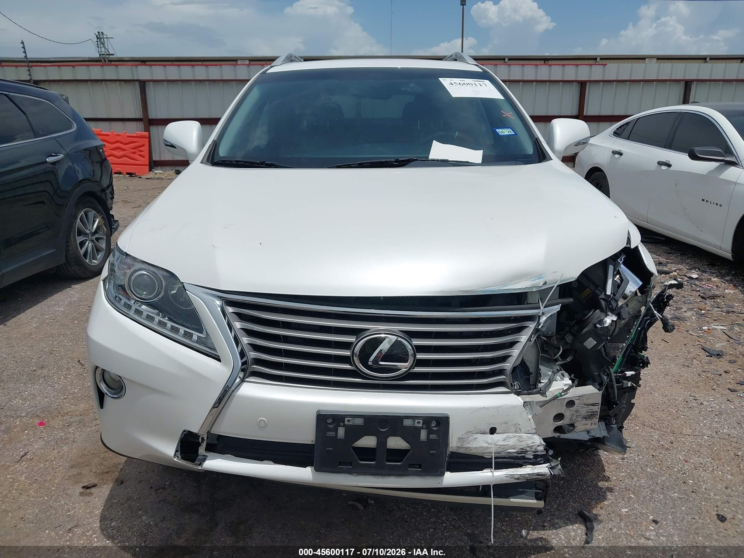 2013 Lexus Rx 350   White vin: 2T2ZK1BA1DC131961
