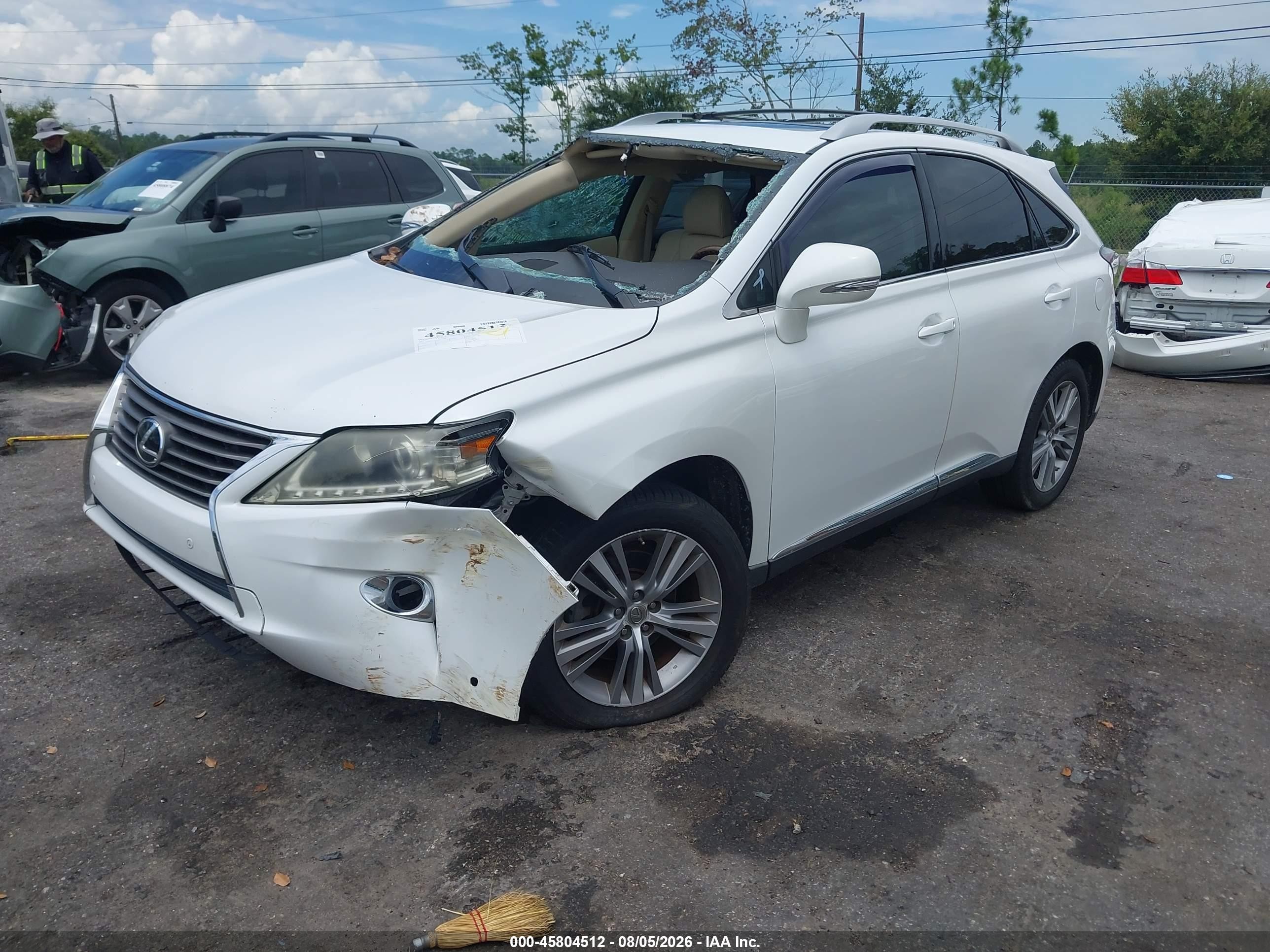 2015 Lexus Rx 350   White vin: 2T2ZK1BA1FC150870