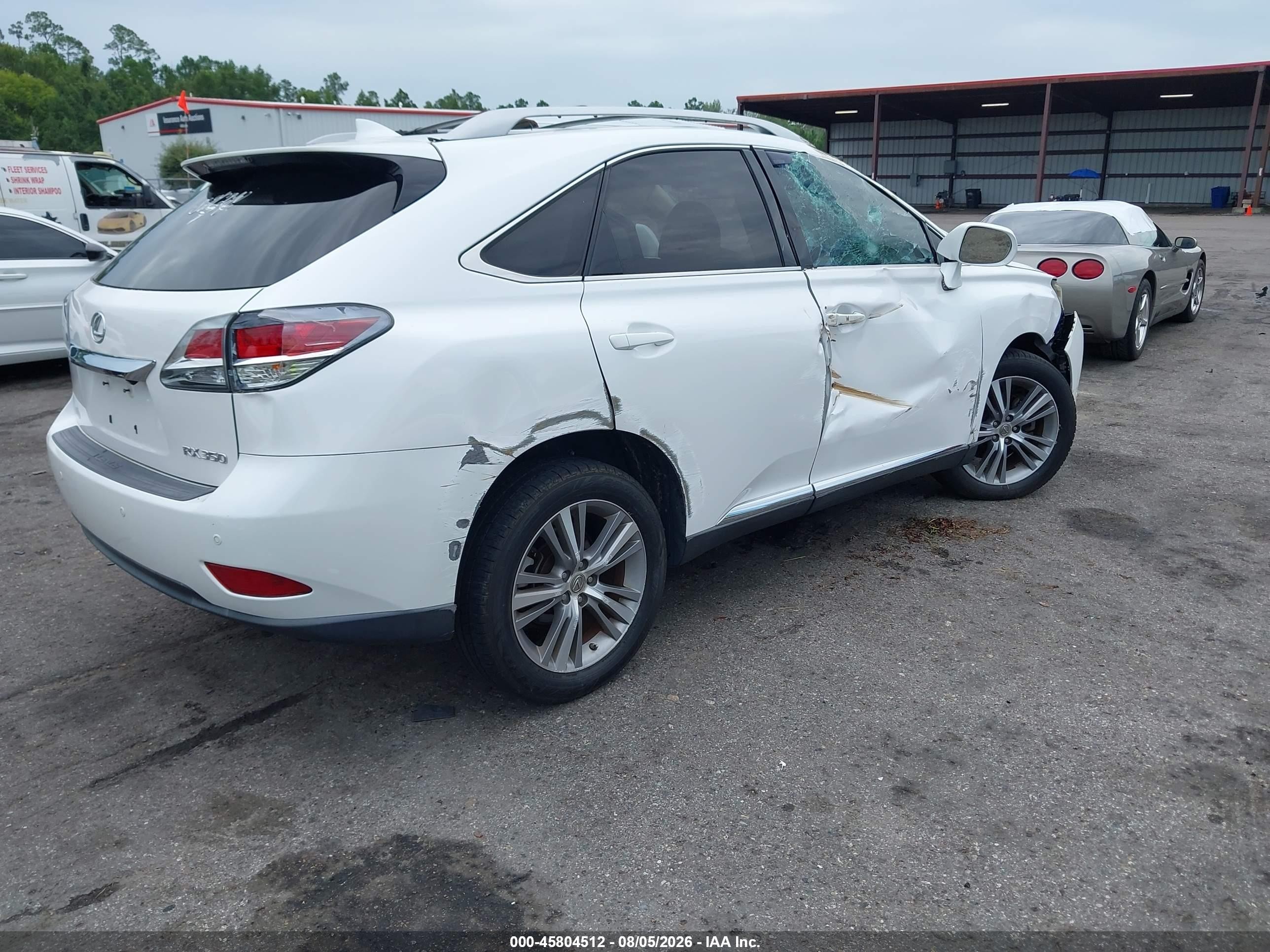 2015 Lexus Rx 350   White vin: 2T2ZK1BA1FC150870