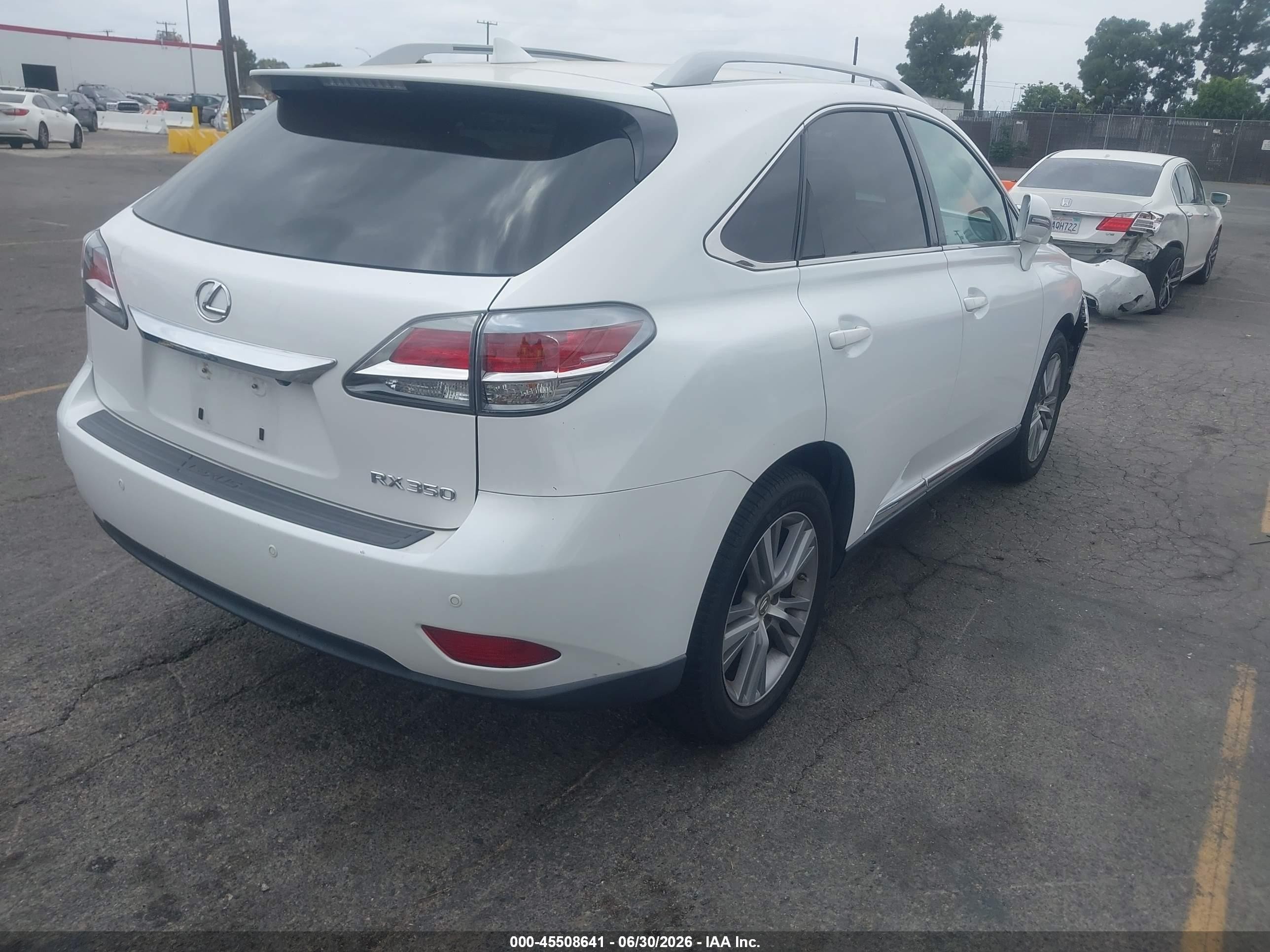 2015 Lexus Rx 350 White vin: 2T2ZK1BA1FC159505