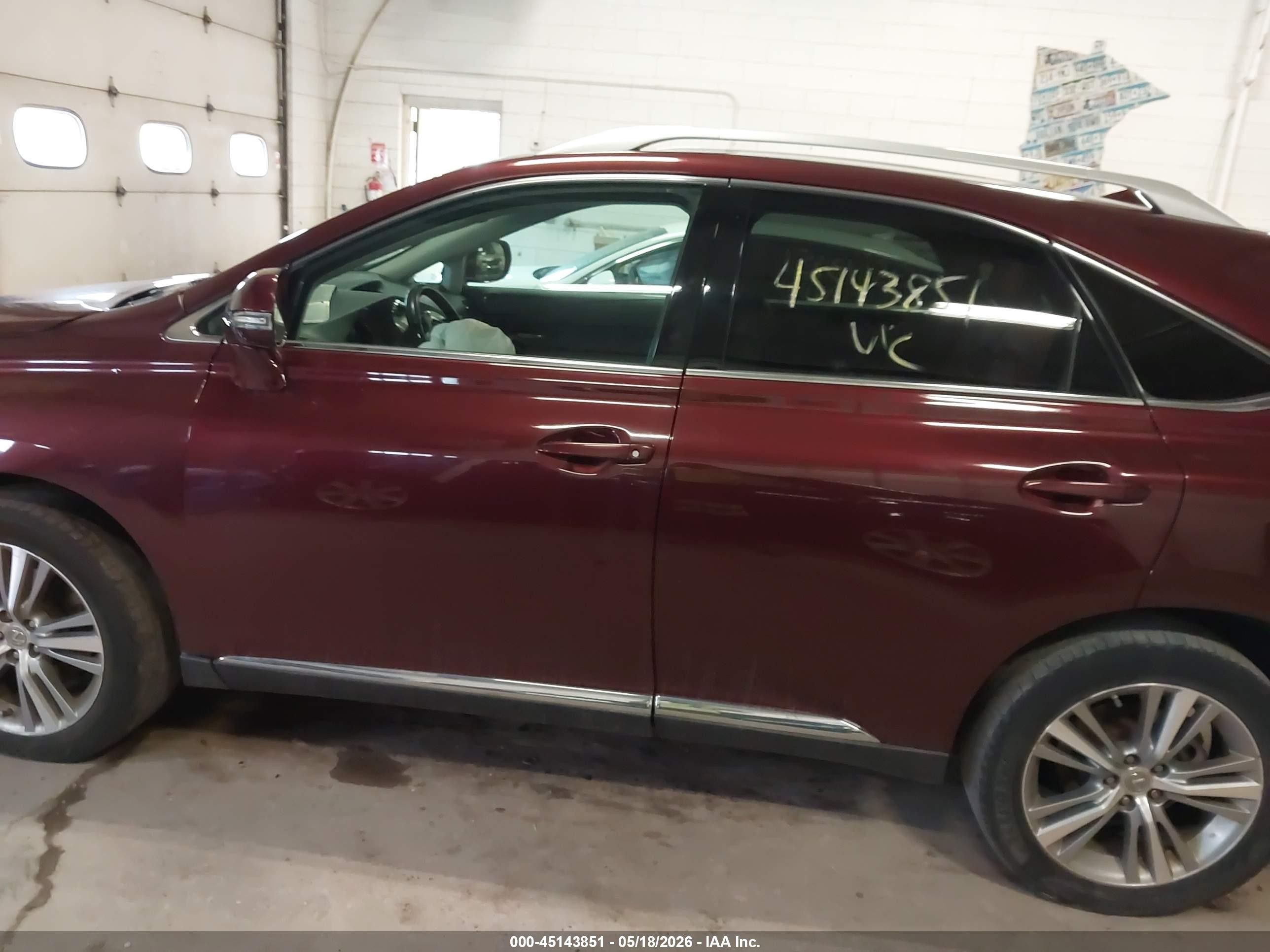 2015 Lexus Rx 350   Burgundy vin: 2T2ZK1BA1FC164445