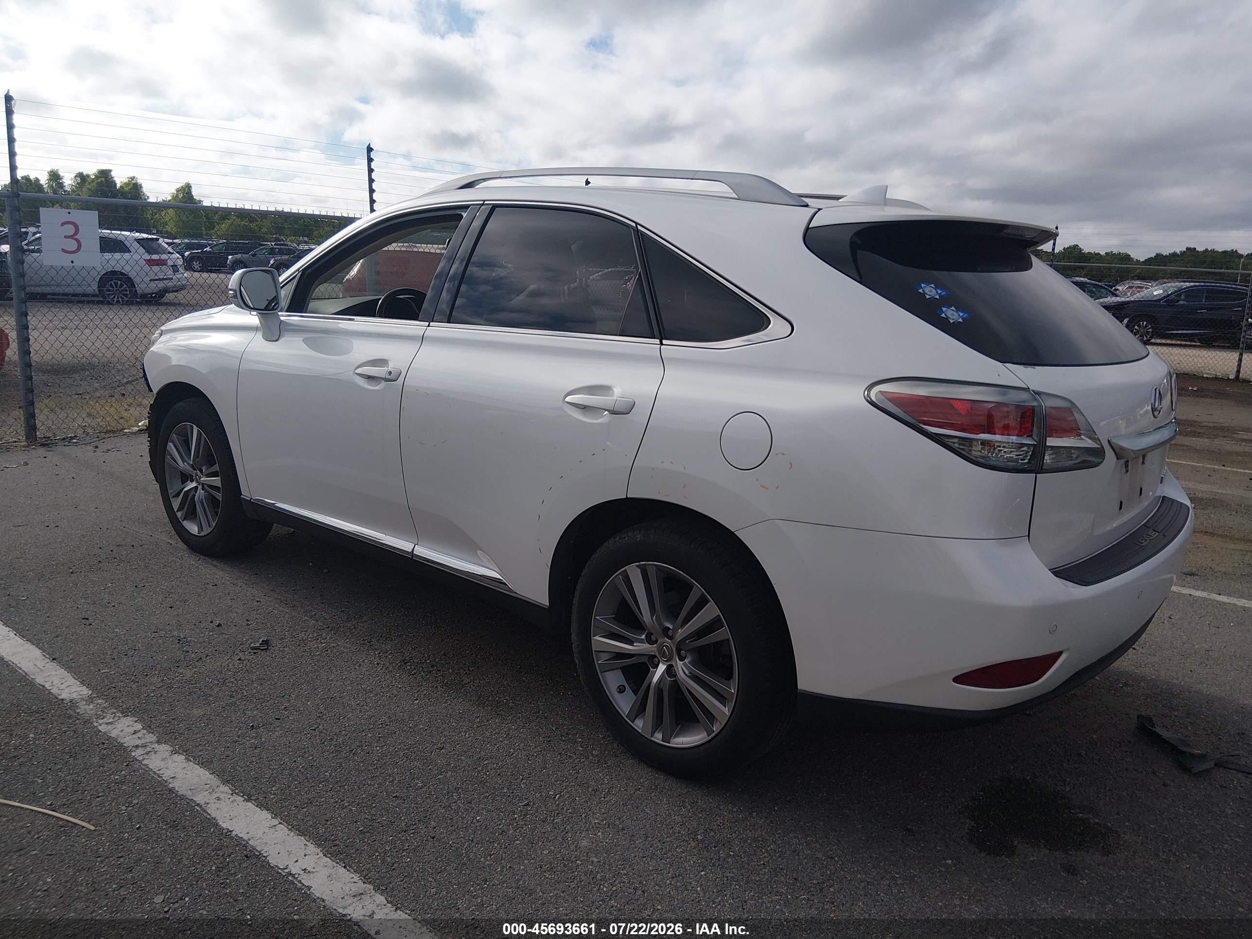 2015 Lexus Rx 350   White vin: 2T2ZK1BA1FC174053