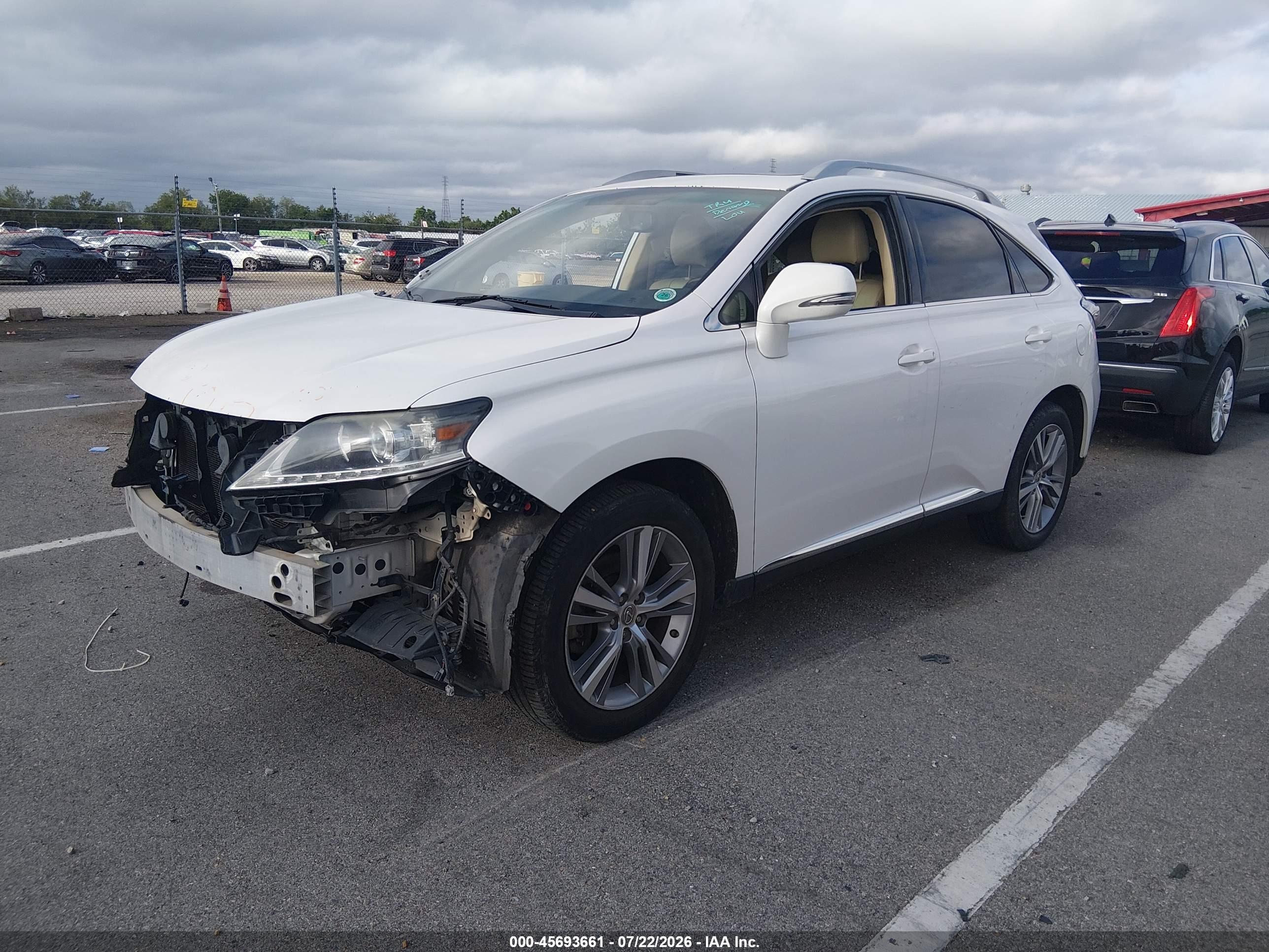 2015 Lexus Rx 350   White vin: 2T2ZK1BA1FC174053