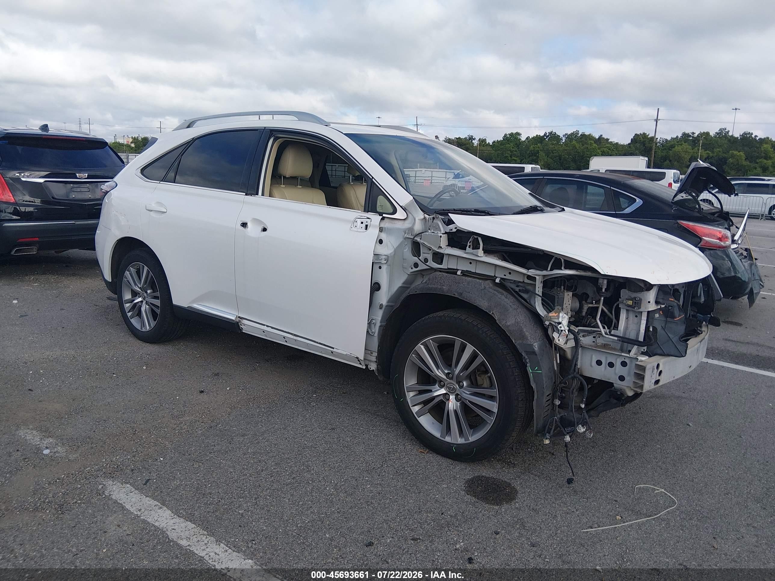 2015 Lexus Rx 350   White vin: 2T2ZK1BA1FC174053
