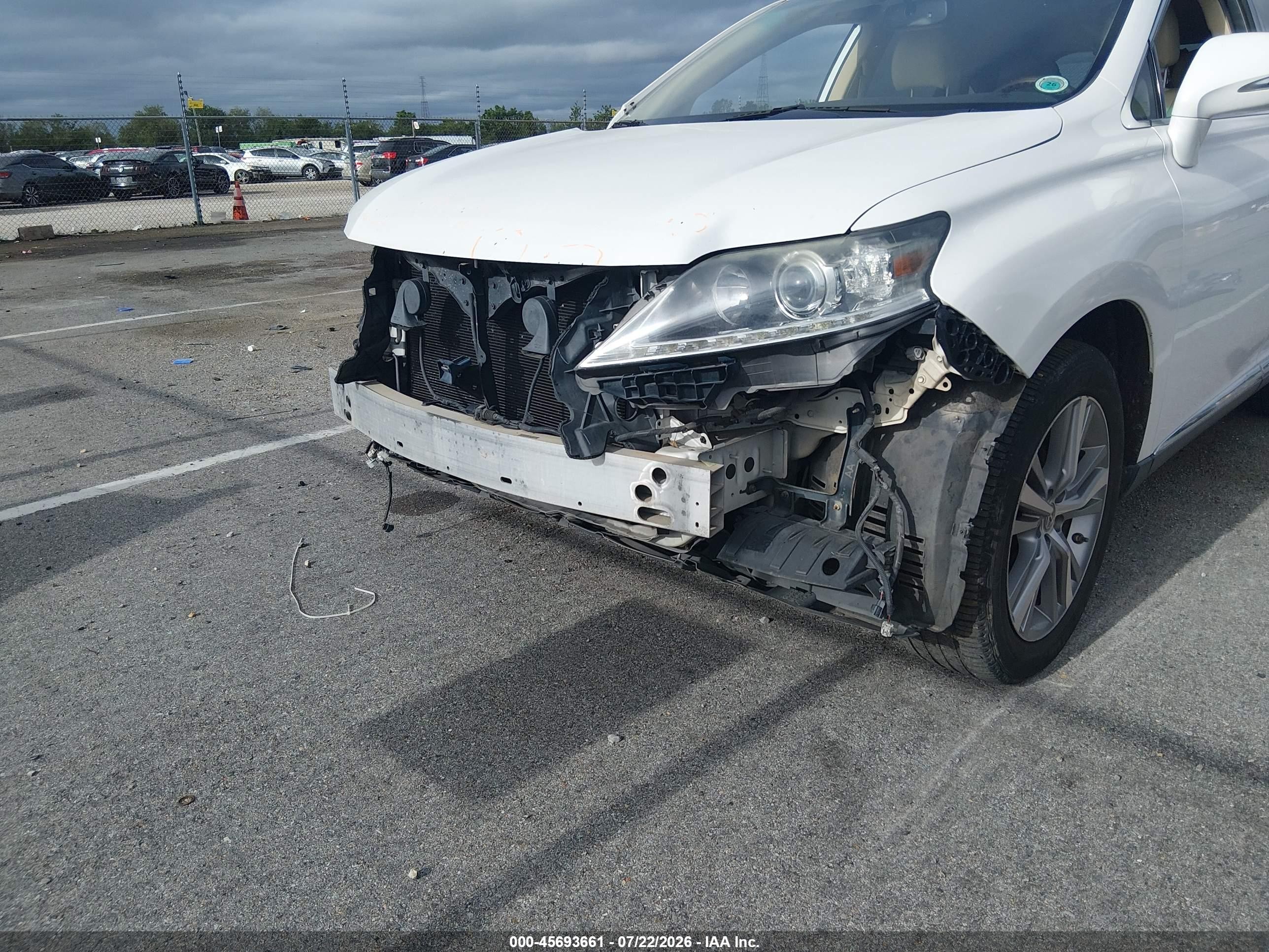 2015 Lexus Rx 350   White vin: 2T2ZK1BA1FC174053