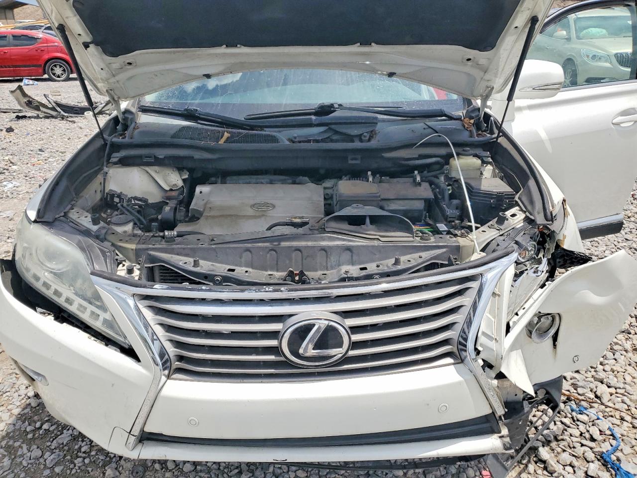 2015 Lexus Rx 350 Base White vin: 2T2ZK1BA1FC186283