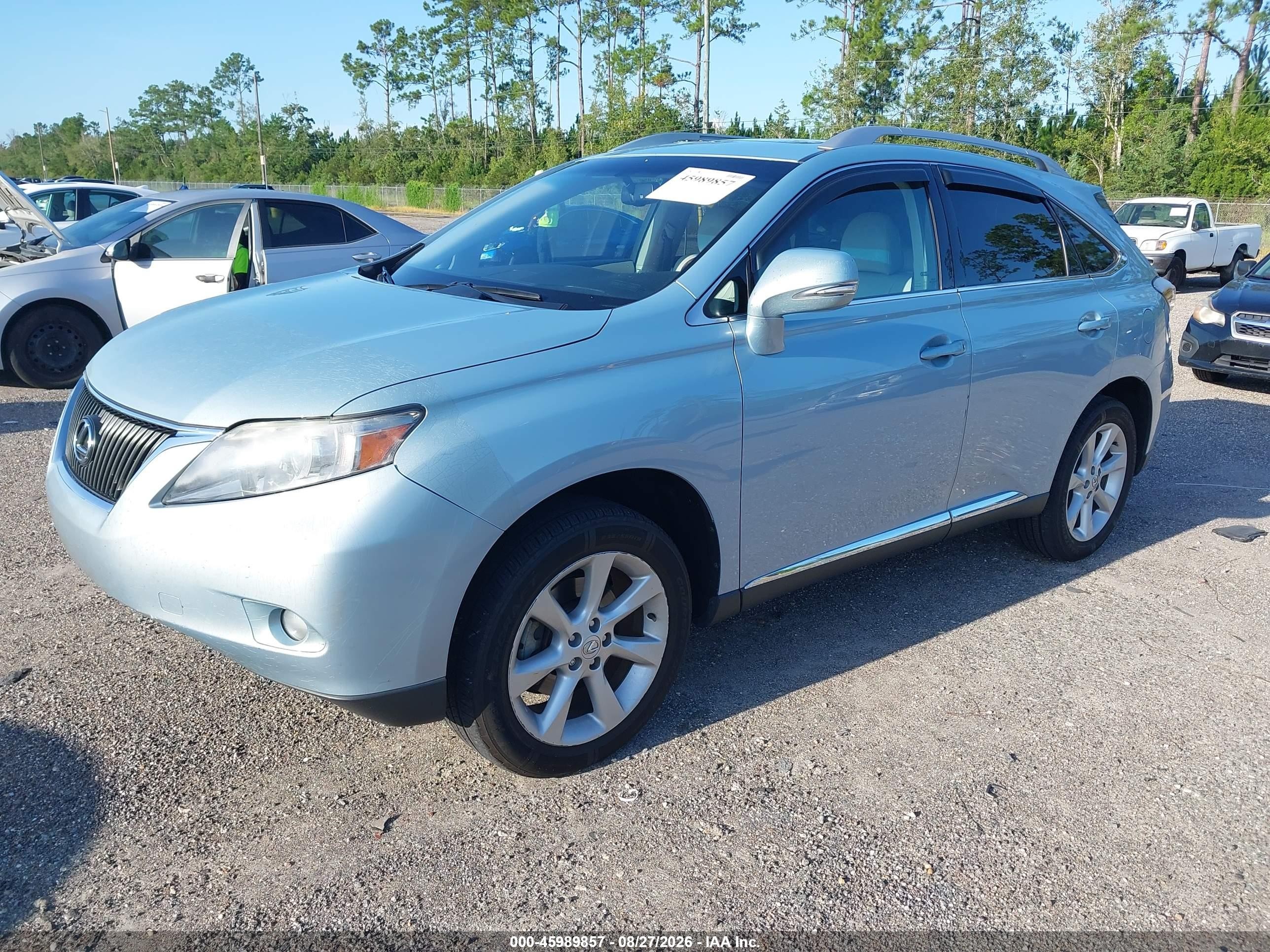 2010 Lexus Rx 350 Light Blue vin: 2T2ZK1BA2AC004311