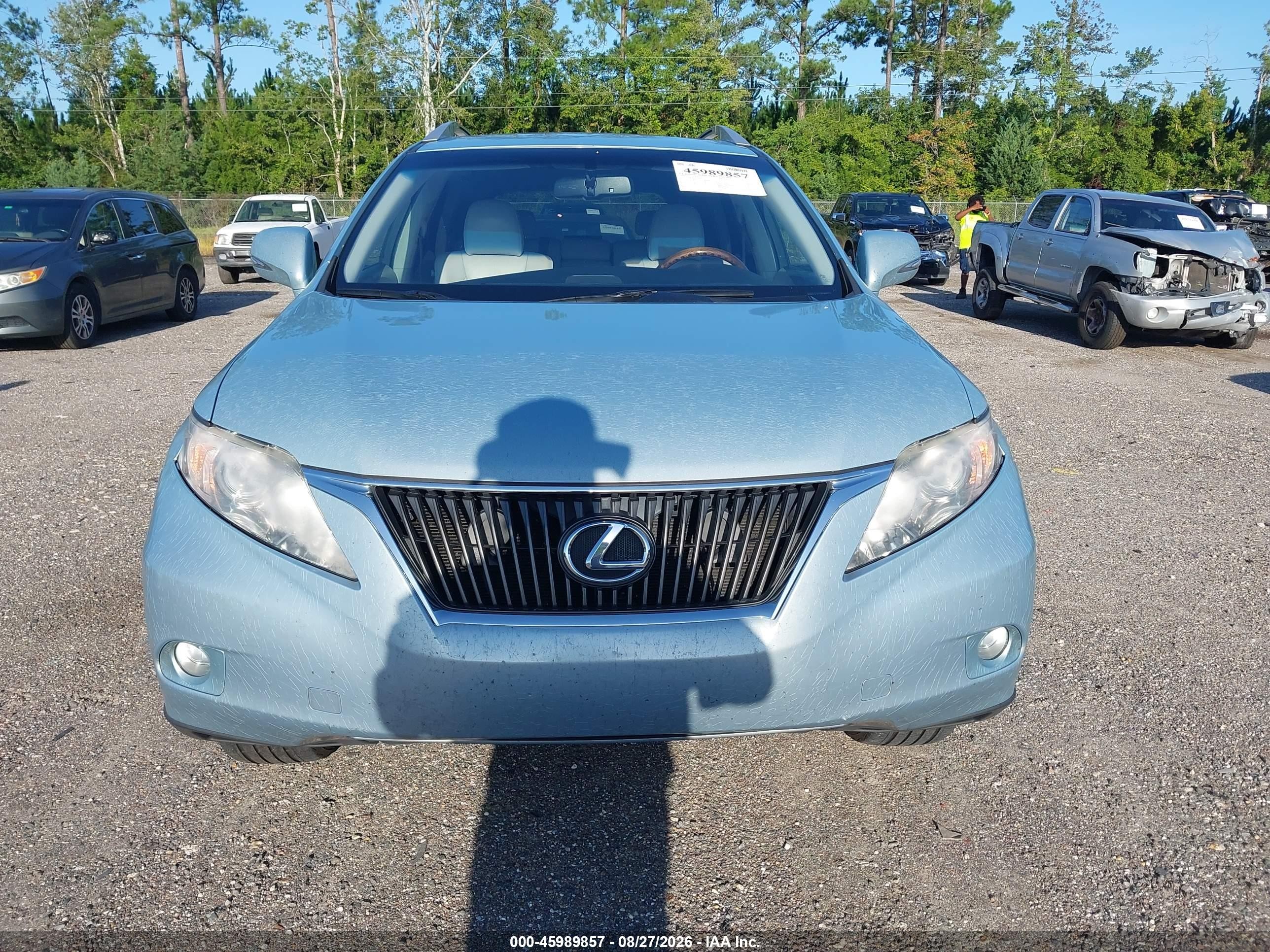2010 Lexus Rx 350 Light Blue vin: 2T2ZK1BA2AC004311
