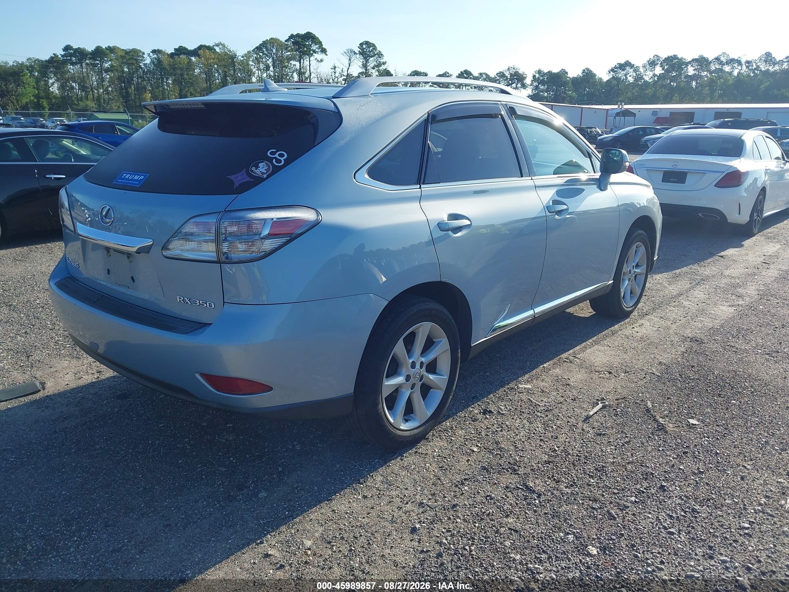 2010 Lexus Rx 350 Light Blue vin: 2T2ZK1BA2AC004311