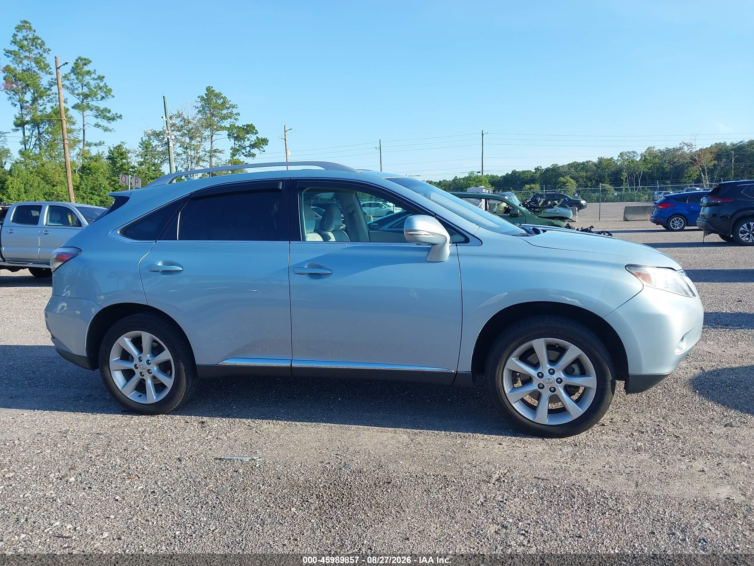 2010 Lexus Rx 350 Light Blue vin: 2T2ZK1BA2AC004311