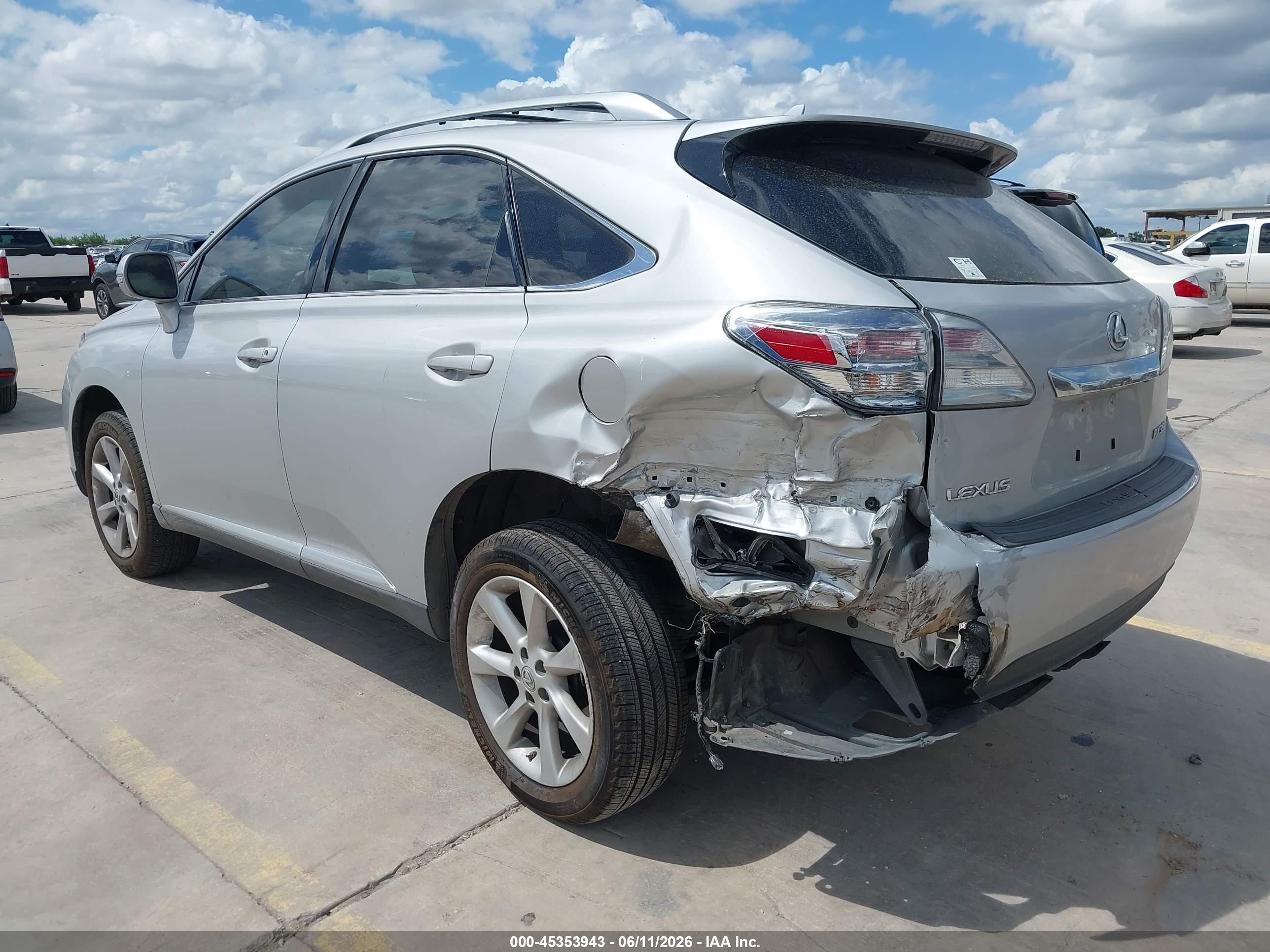 2010 Lexus Rx 350   Silver vin: 2T2ZK1BA2AC004518