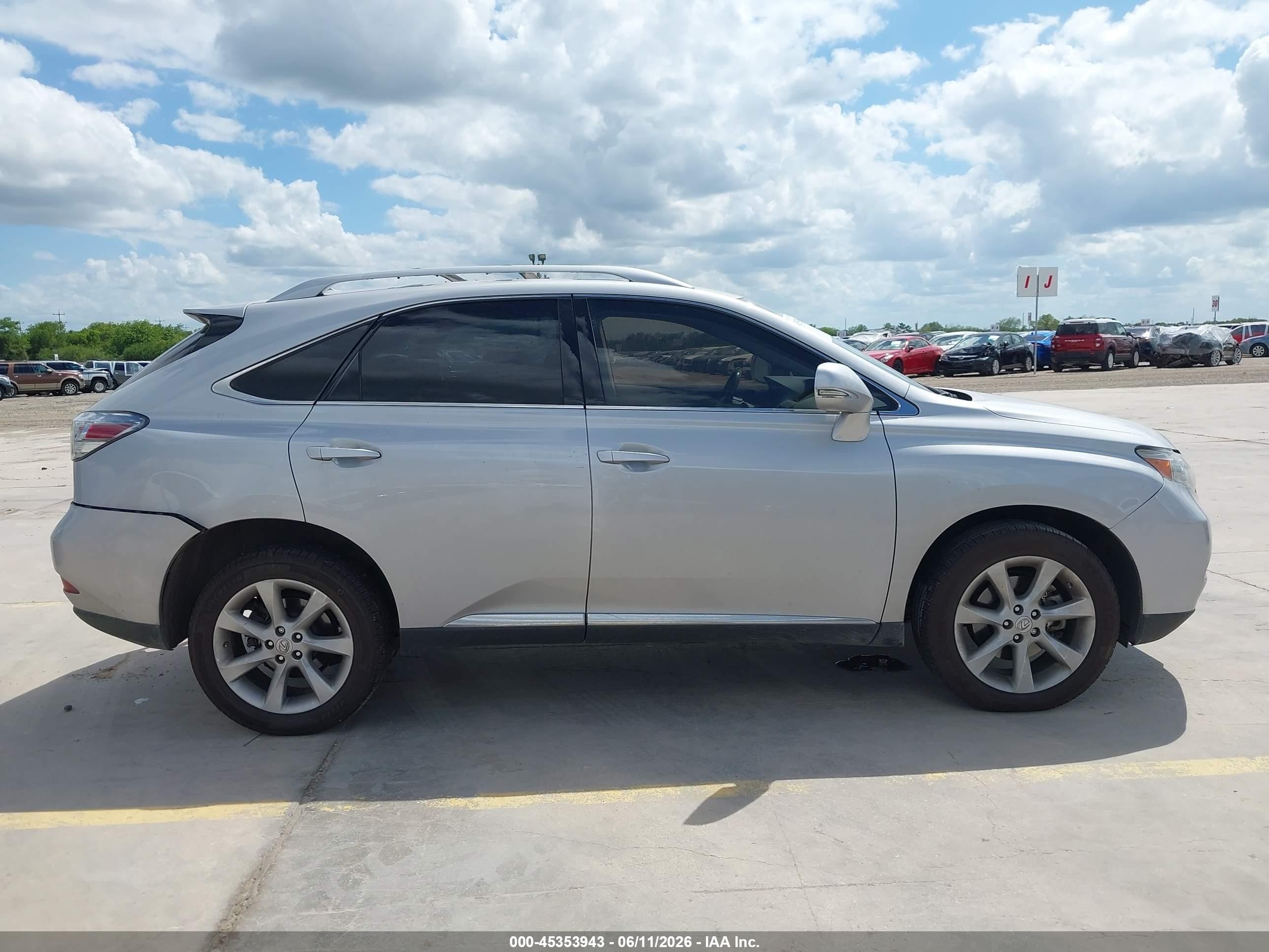 2010 Lexus Rx 350   Silver vin: 2T2ZK1BA2AC004518