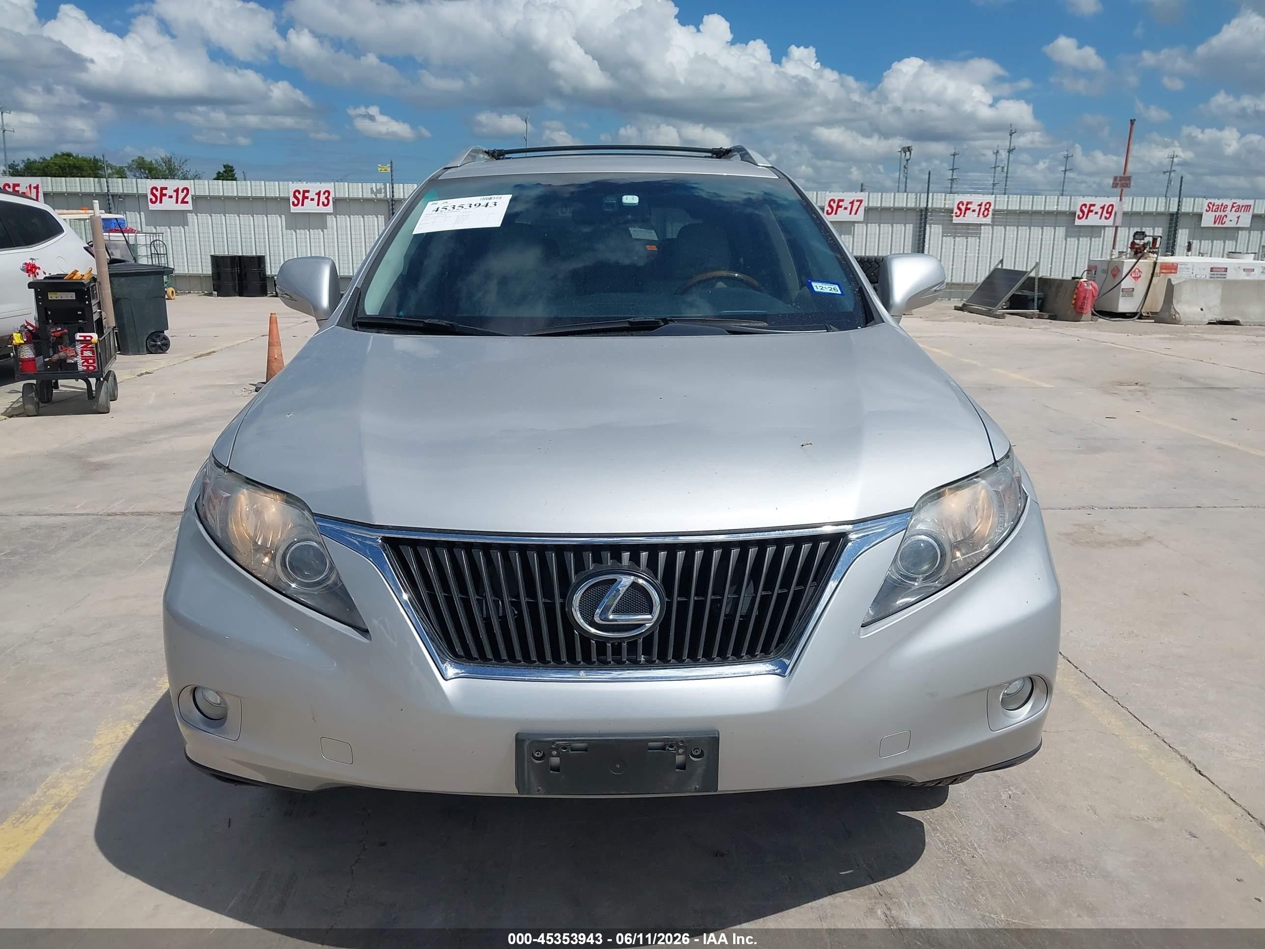 2010 Lexus Rx 350   Silver vin: 2T2ZK1BA2AC004518