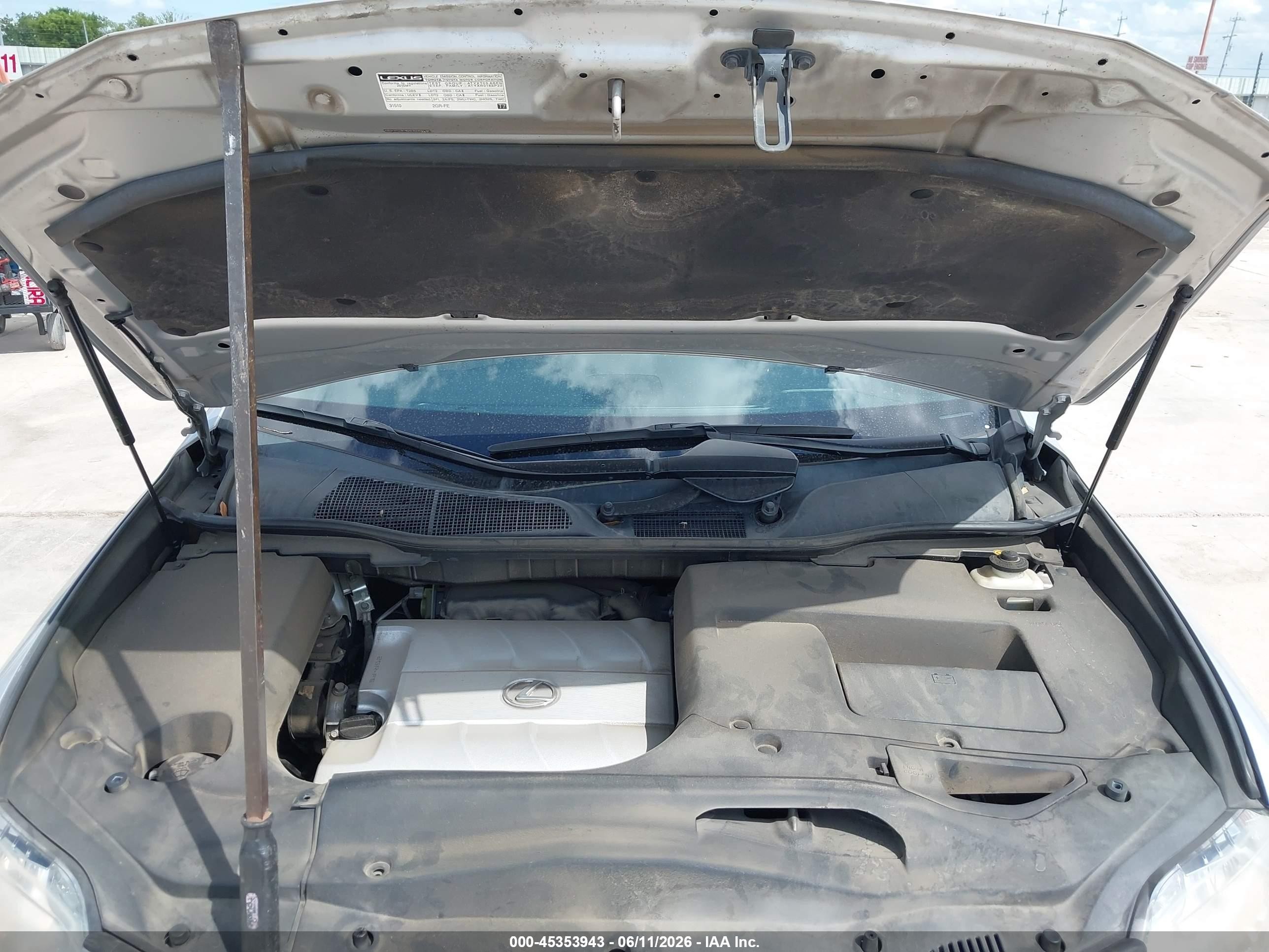 2010 Lexus Rx 350   Silver vin: 2T2ZK1BA2AC004518
