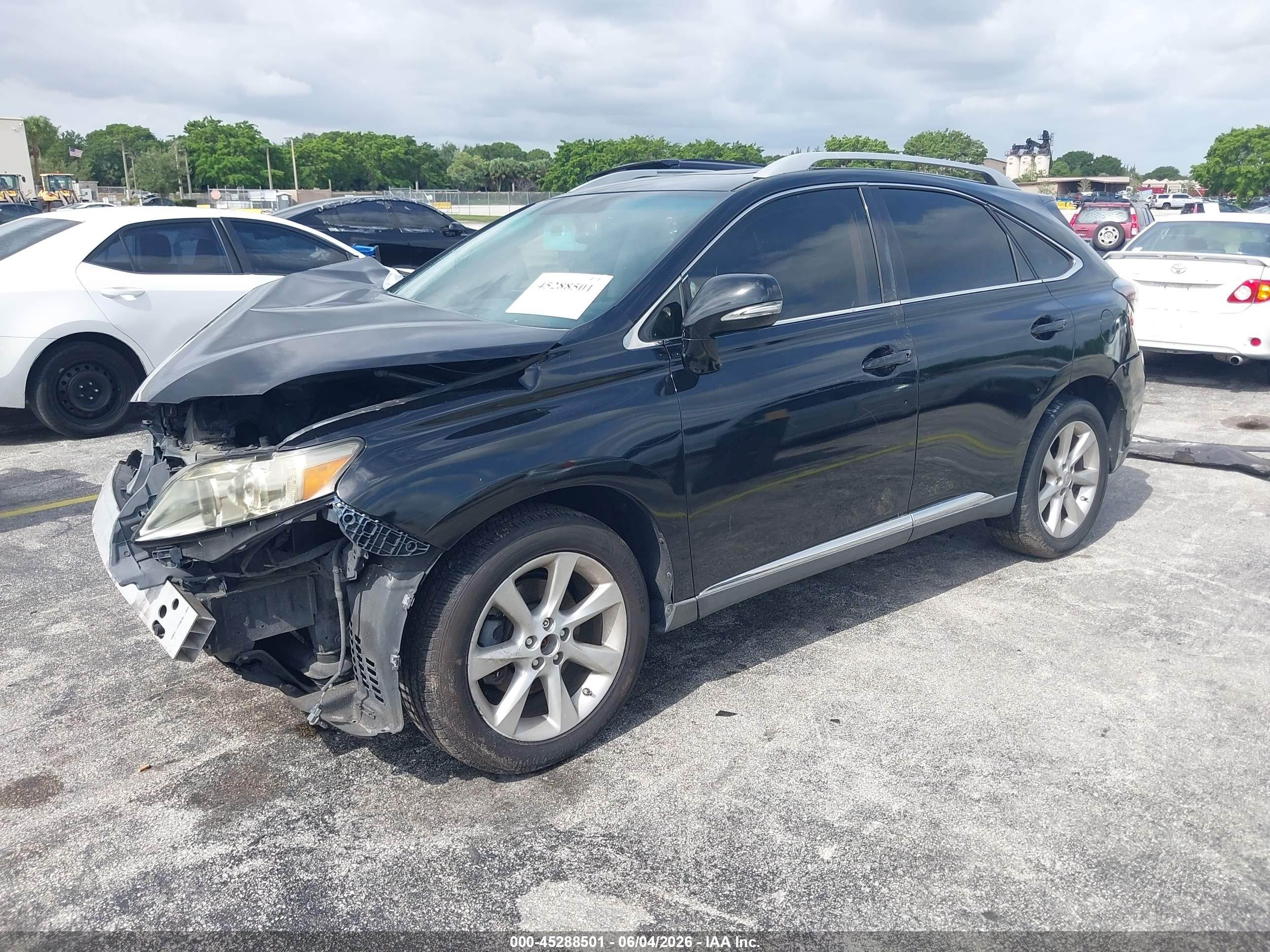 2010 Lexus Rx 350   Черный vin: 2T2ZK1BA2AC007404