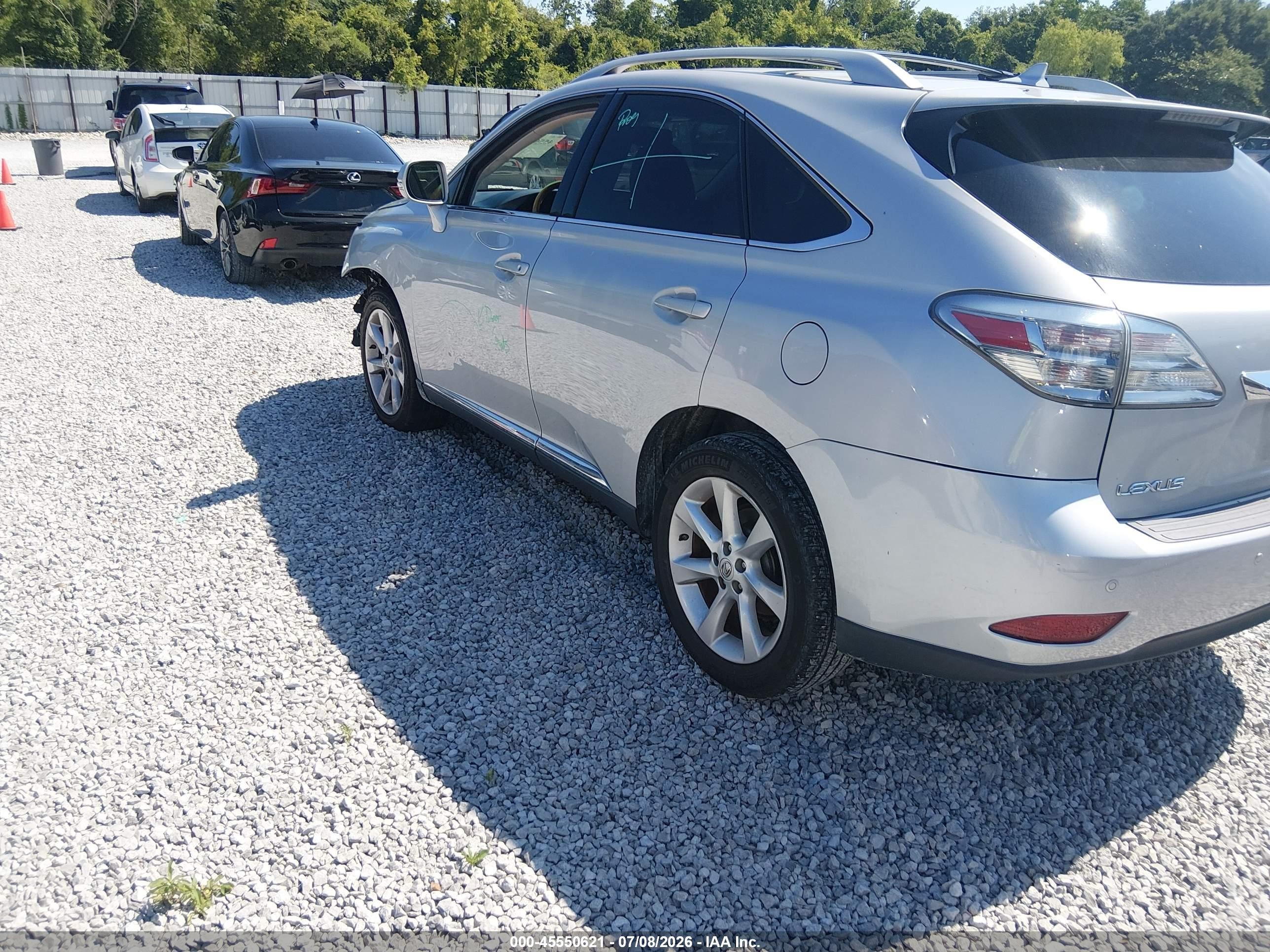 2010 Lexus Rx 350   Silver vin: 2T2ZK1BA2AC011971