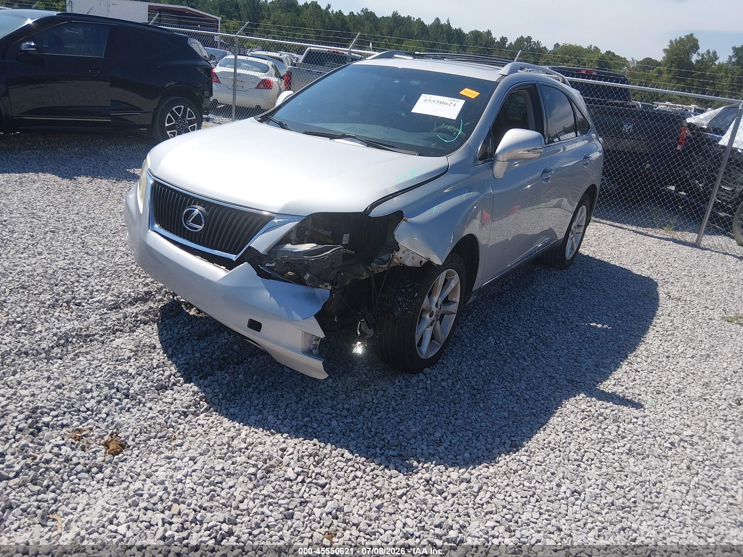 2010 Lexus Rx 350   Silver vin: 2T2ZK1BA2AC011971