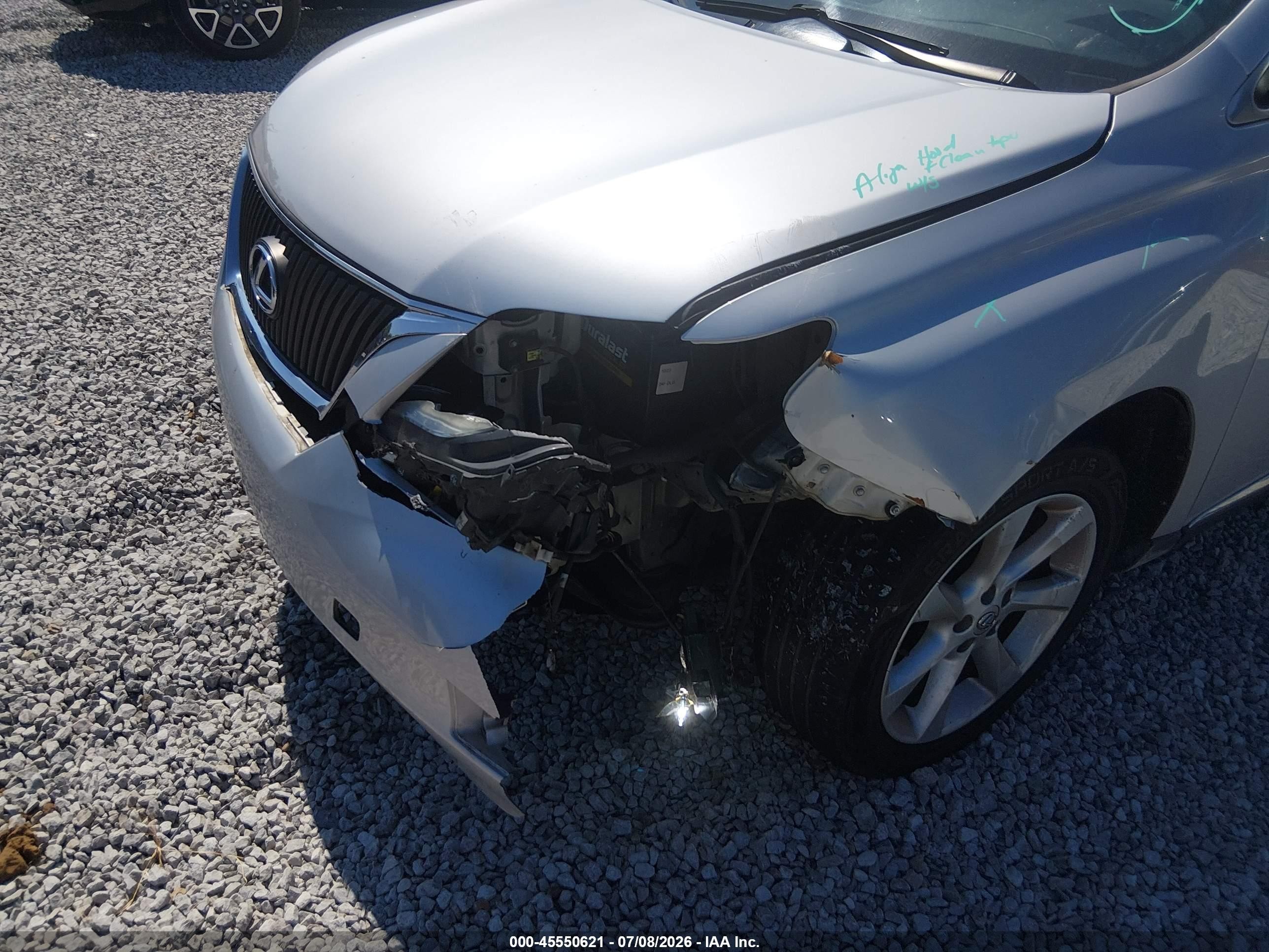 2010 Lexus Rx 350   Silver vin: 2T2ZK1BA2AC011971