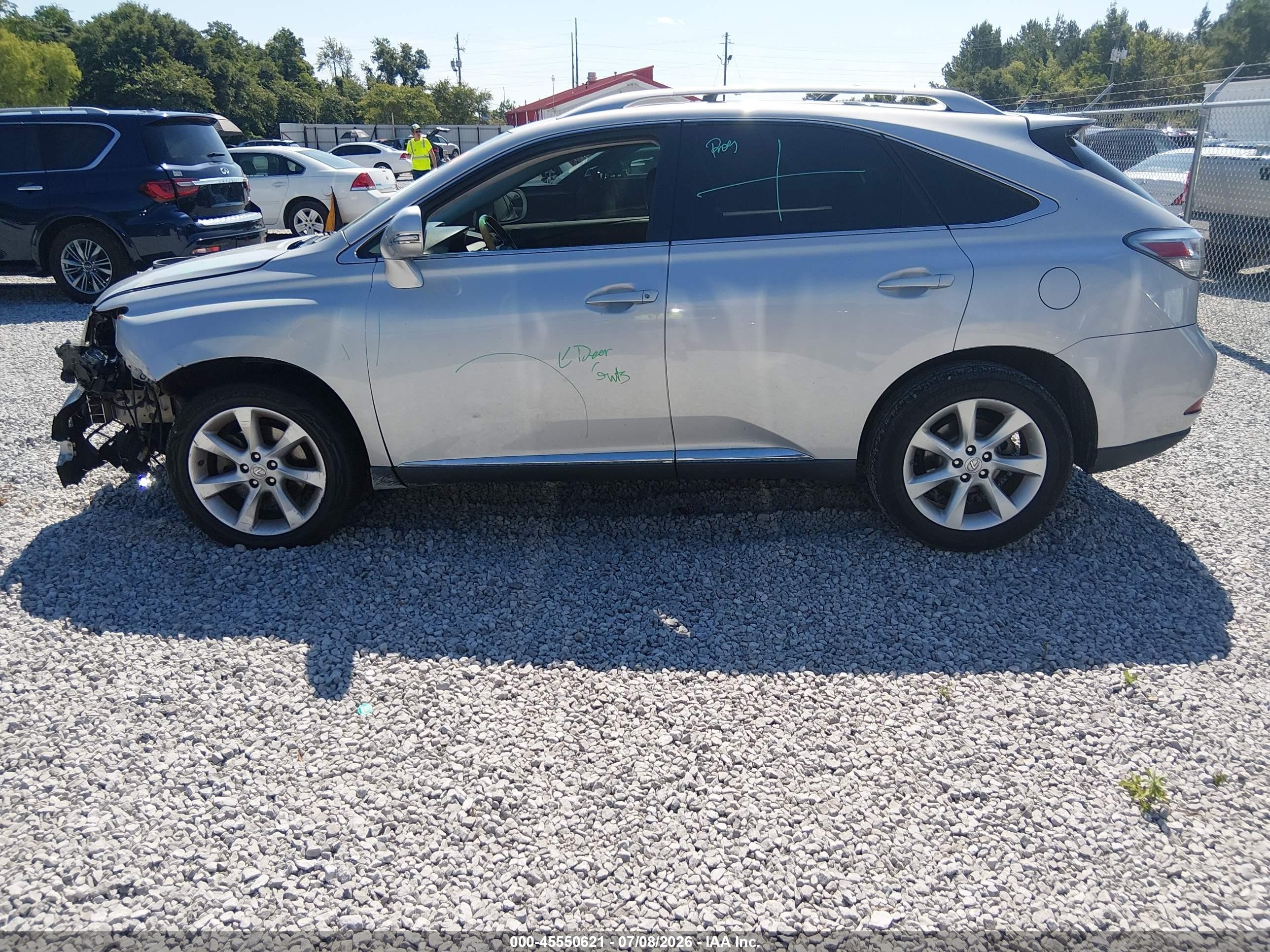 2010 Lexus Rx 350   Silver vin: 2T2ZK1BA2AC011971