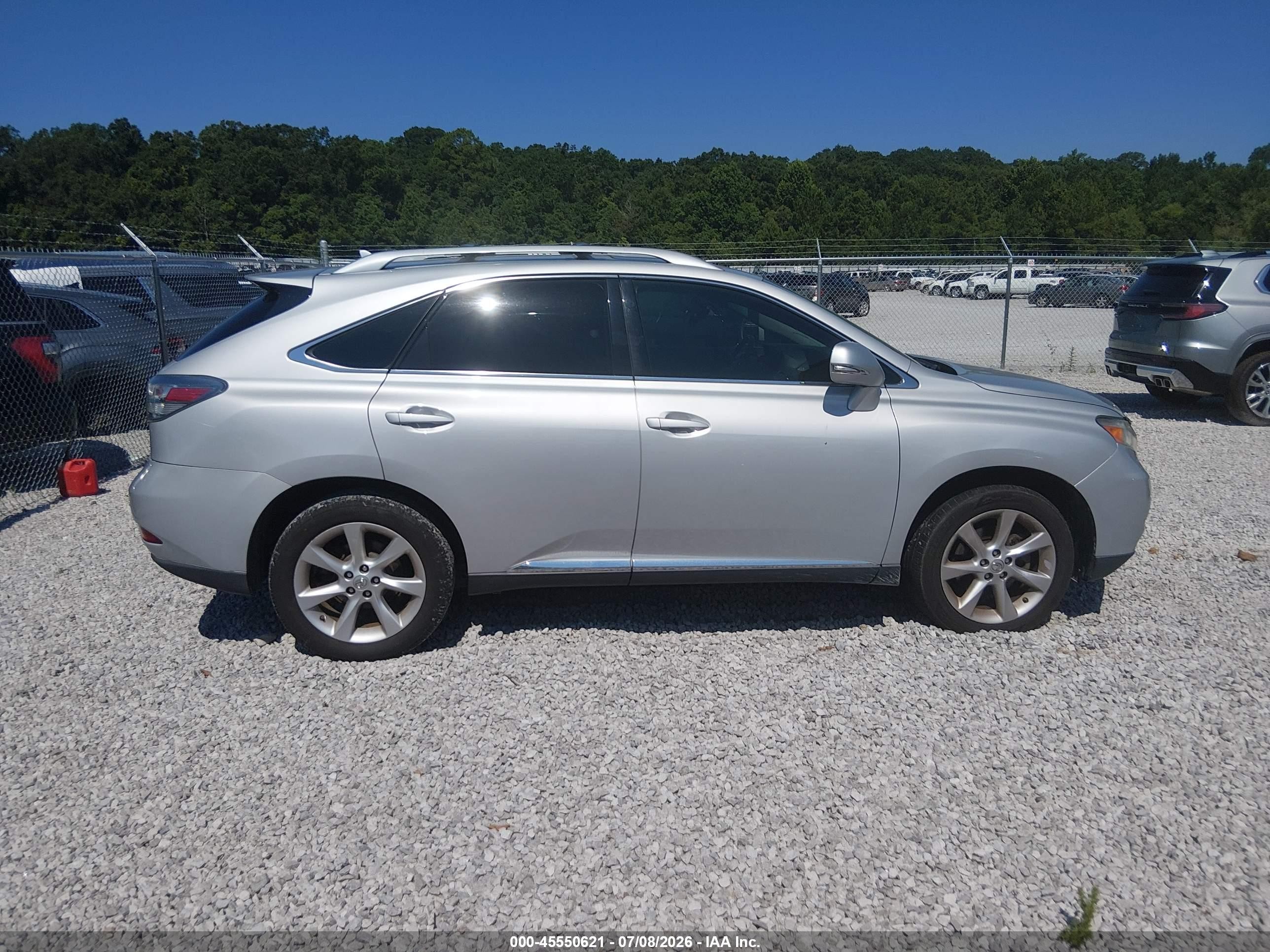 2010 Lexus Rx 350   Silver vin: 2T2ZK1BA2AC011971