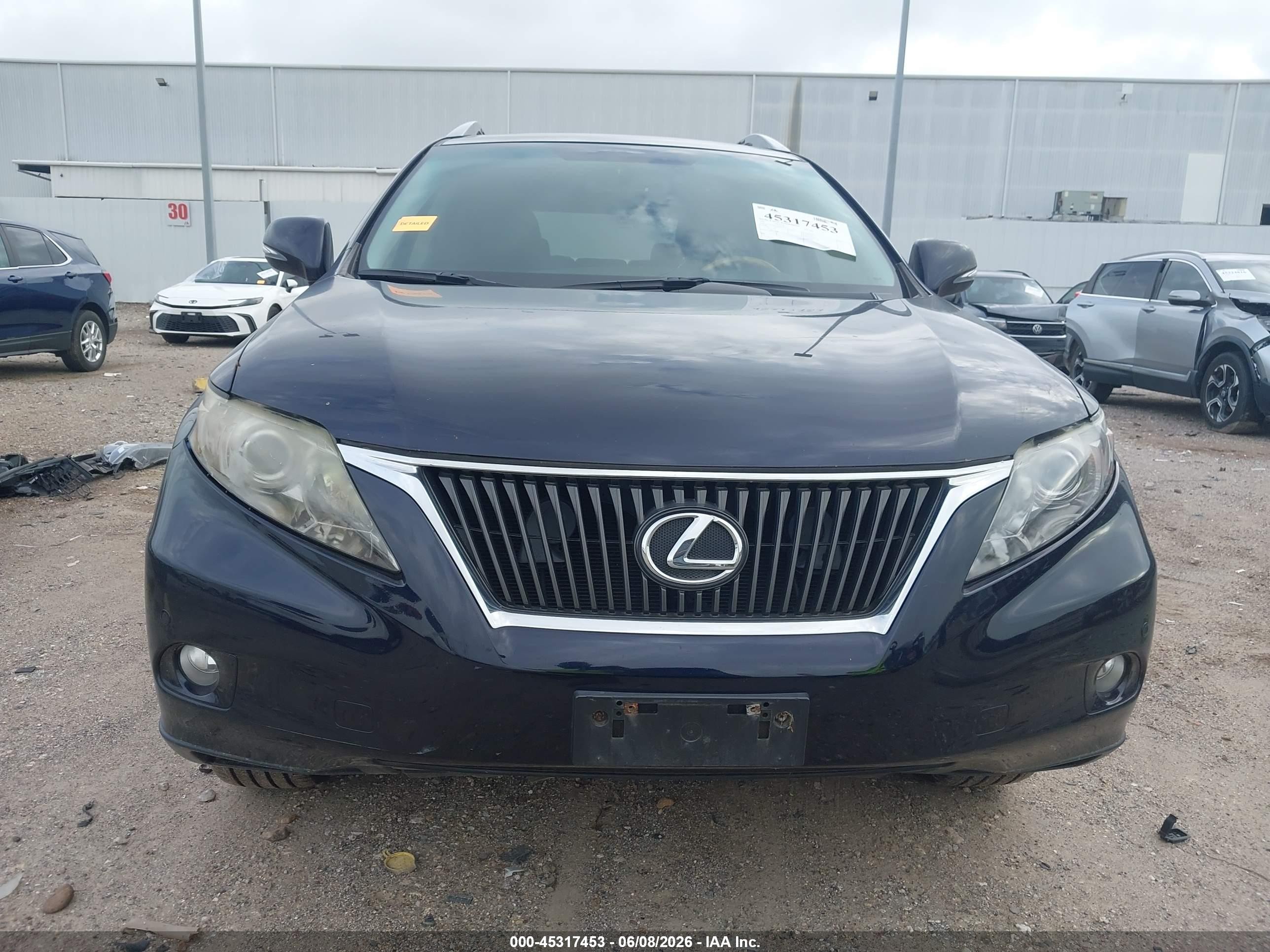 2010 Lexus Rx 350 Dark Blue vin: 2T2ZK1BA2AC018810