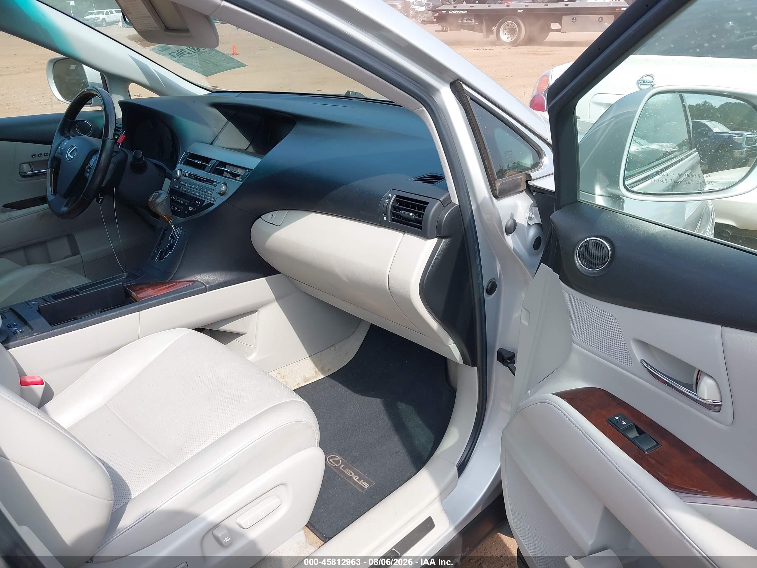 2010 Lexus Rx 350   Silver vin: 2T2ZK1BA2AC021450