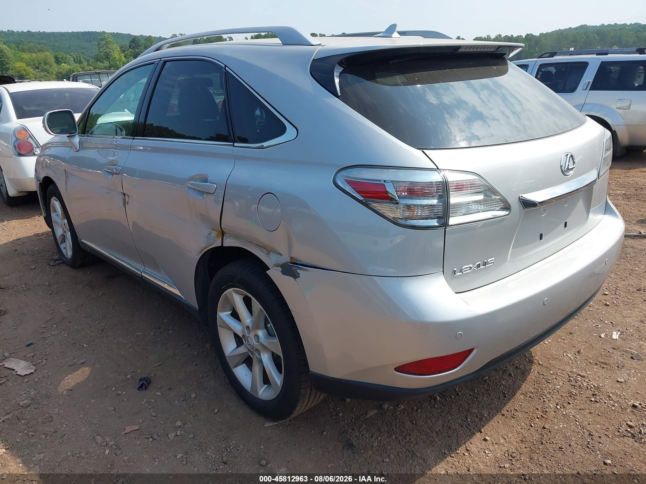 2010 Lexus Rx 350   Silver vin: 2T2ZK1BA2AC021450