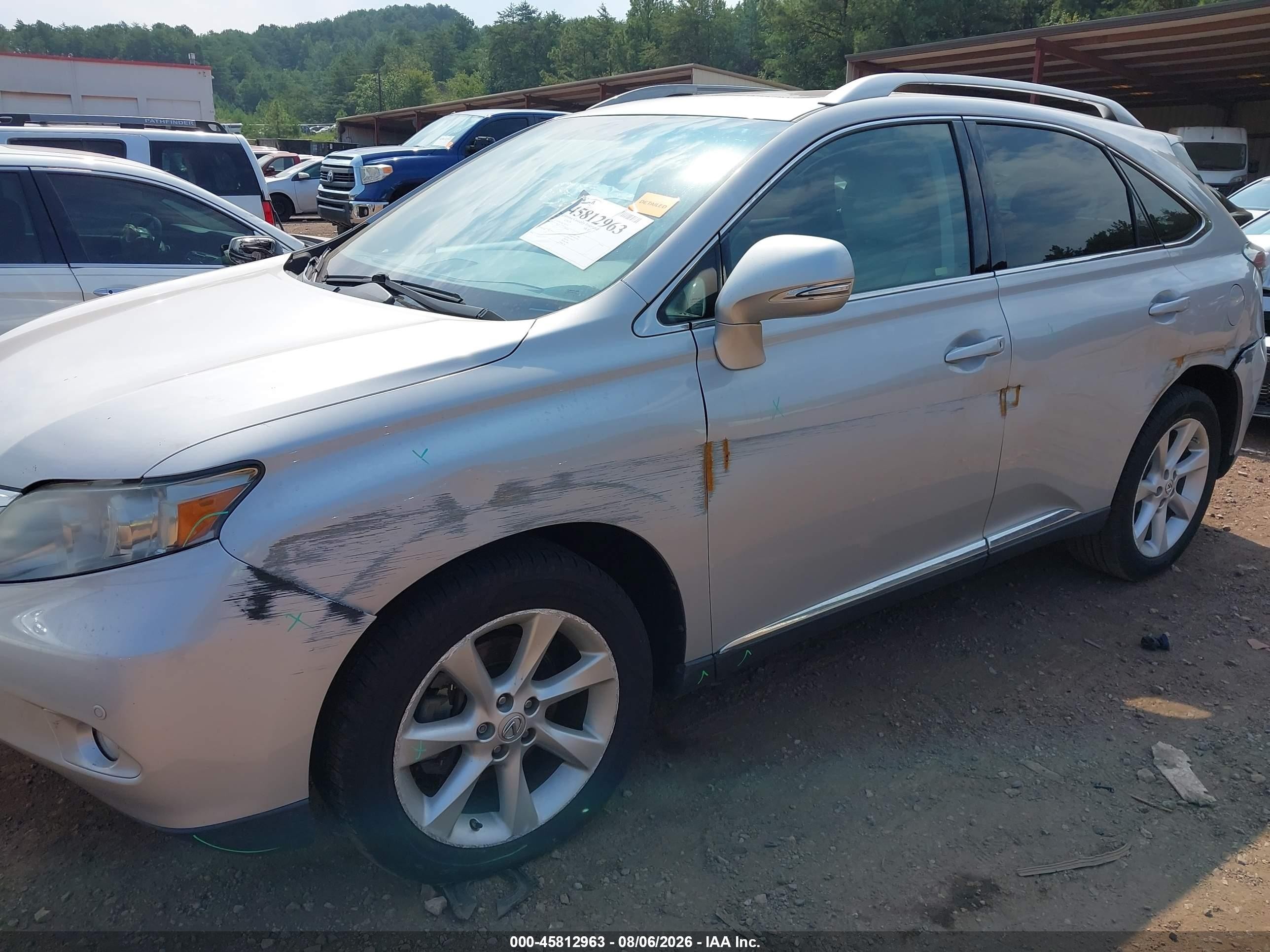 2010 Lexus Rx 350   Silver vin: 2T2ZK1BA2AC021450