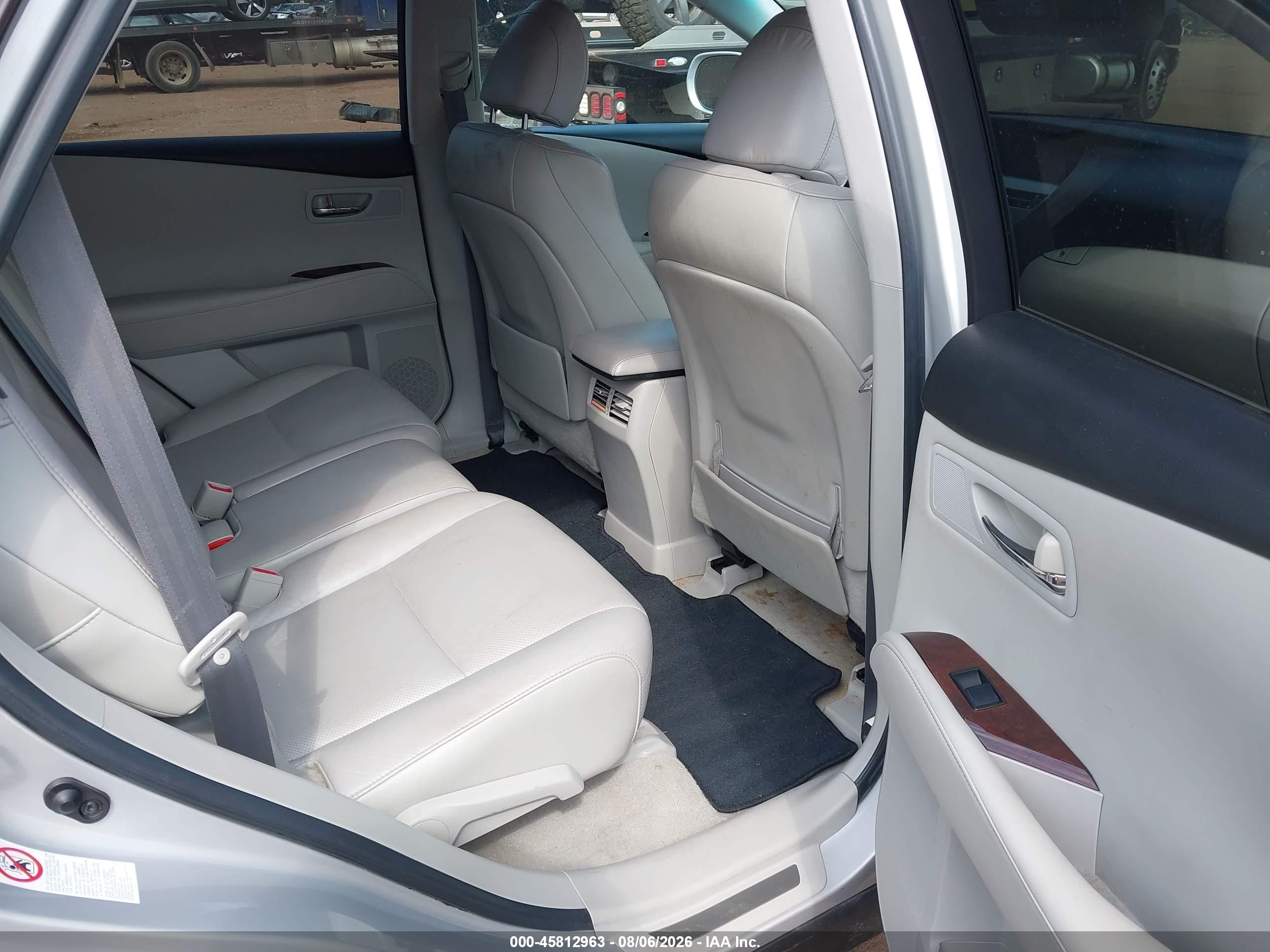2010 Lexus Rx 350   Silver vin: 2T2ZK1BA2AC021450