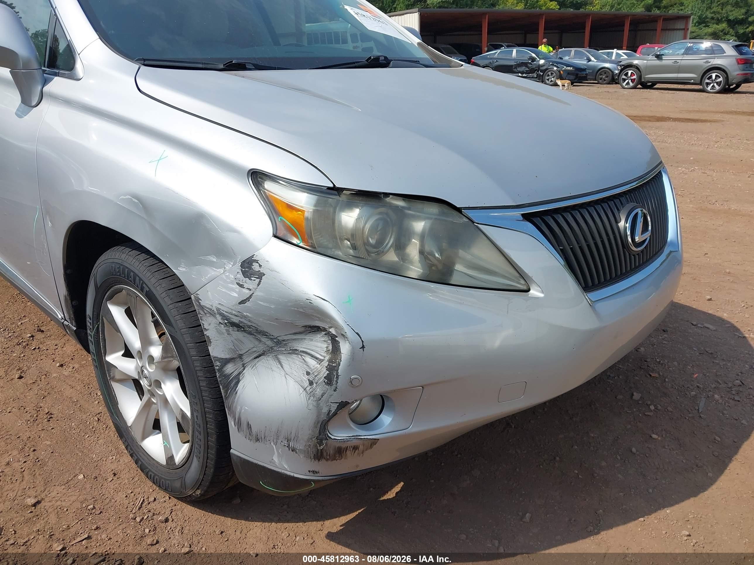 2010 Lexus Rx 350   Silver vin: 2T2ZK1BA2AC021450
