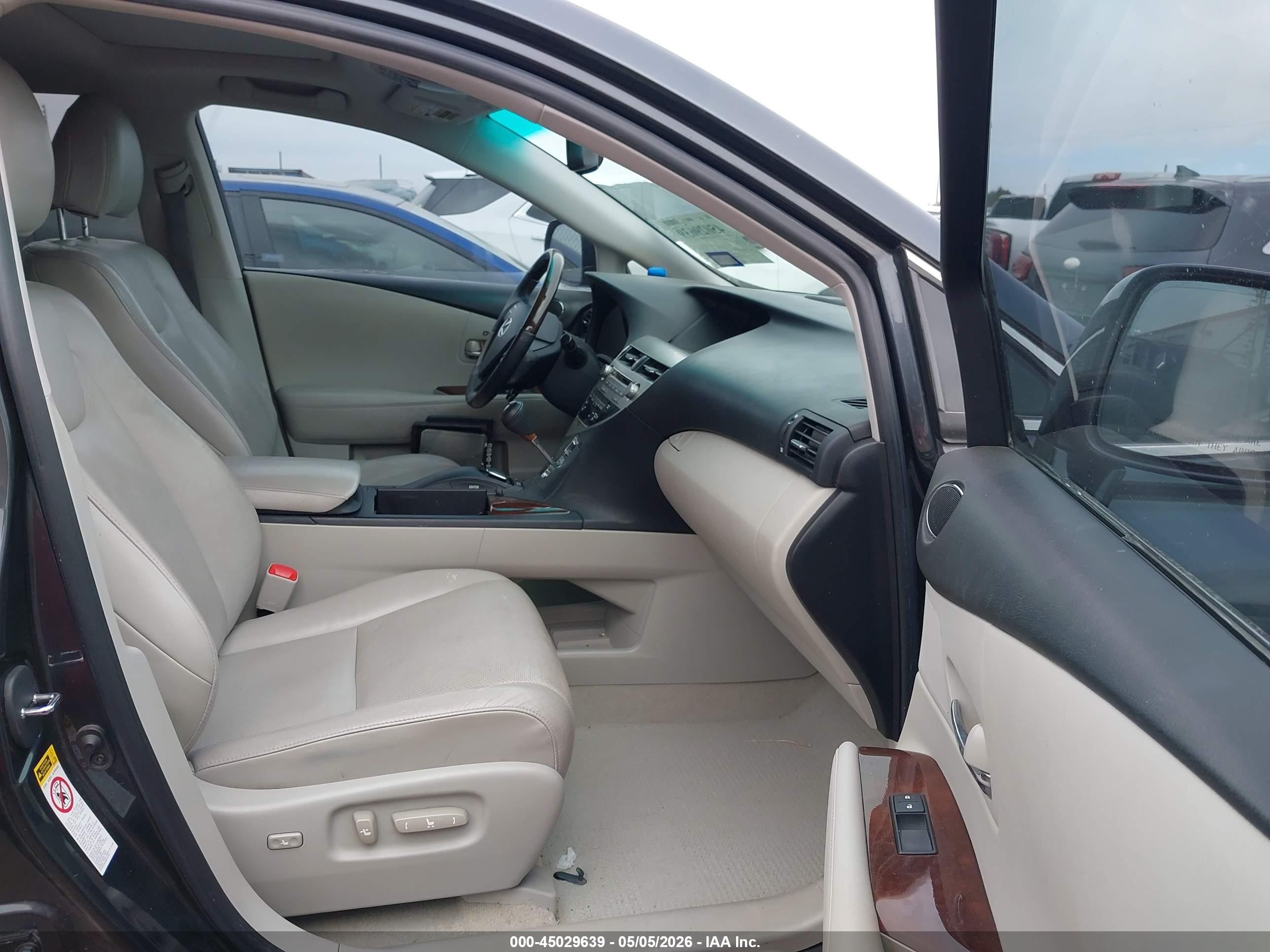 2010 Lexus Rx 350   Black vin: 2T2ZK1BA2AC022260