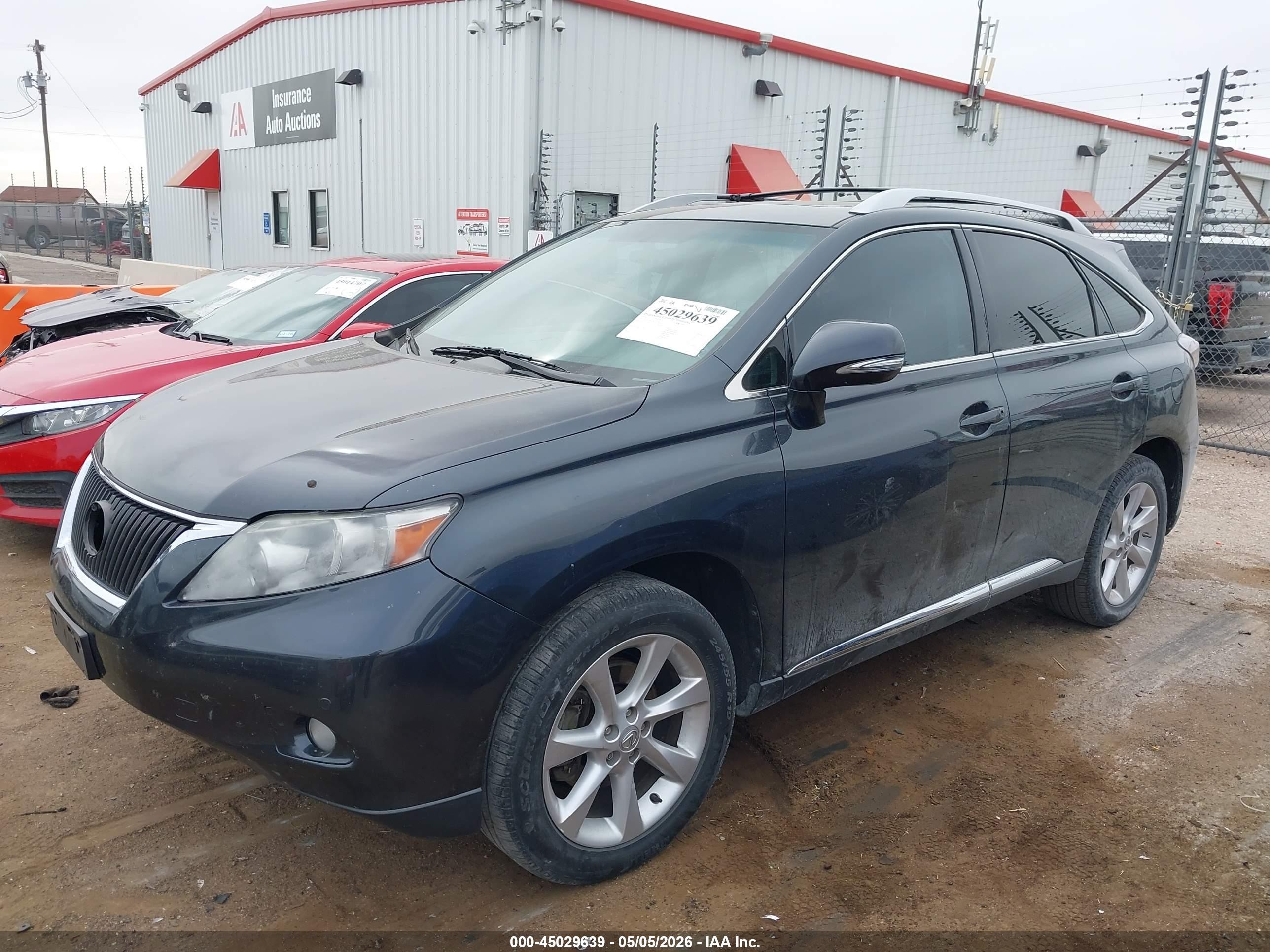 2010 Lexus Rx 350   Black vin: 2T2ZK1BA2AC022260