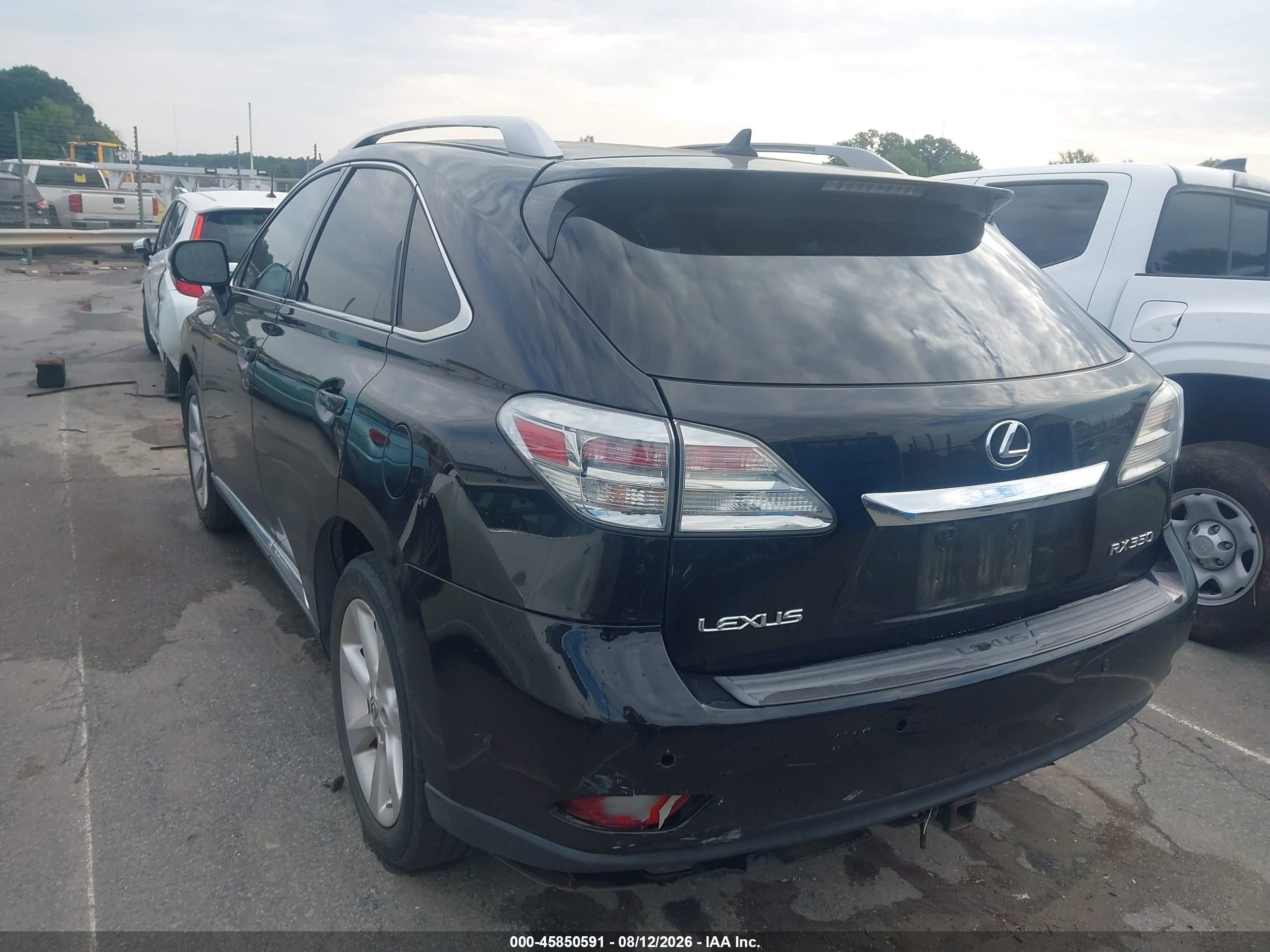 2010 Lexus Rx 350   Black vin: 2T2ZK1BA2AC025188