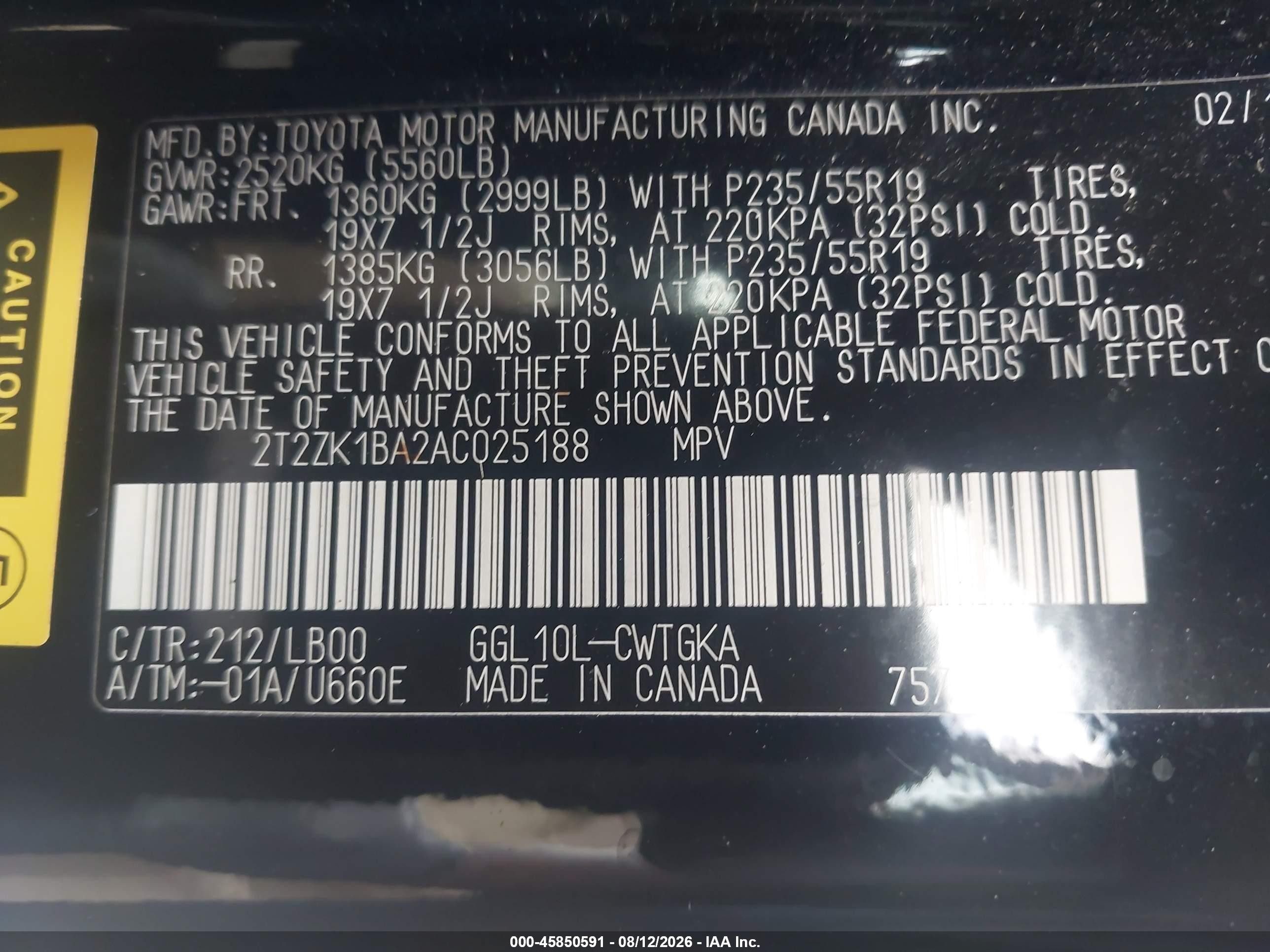 2010 Lexus Rx 350   Black vin: 2T2ZK1BA2AC025188