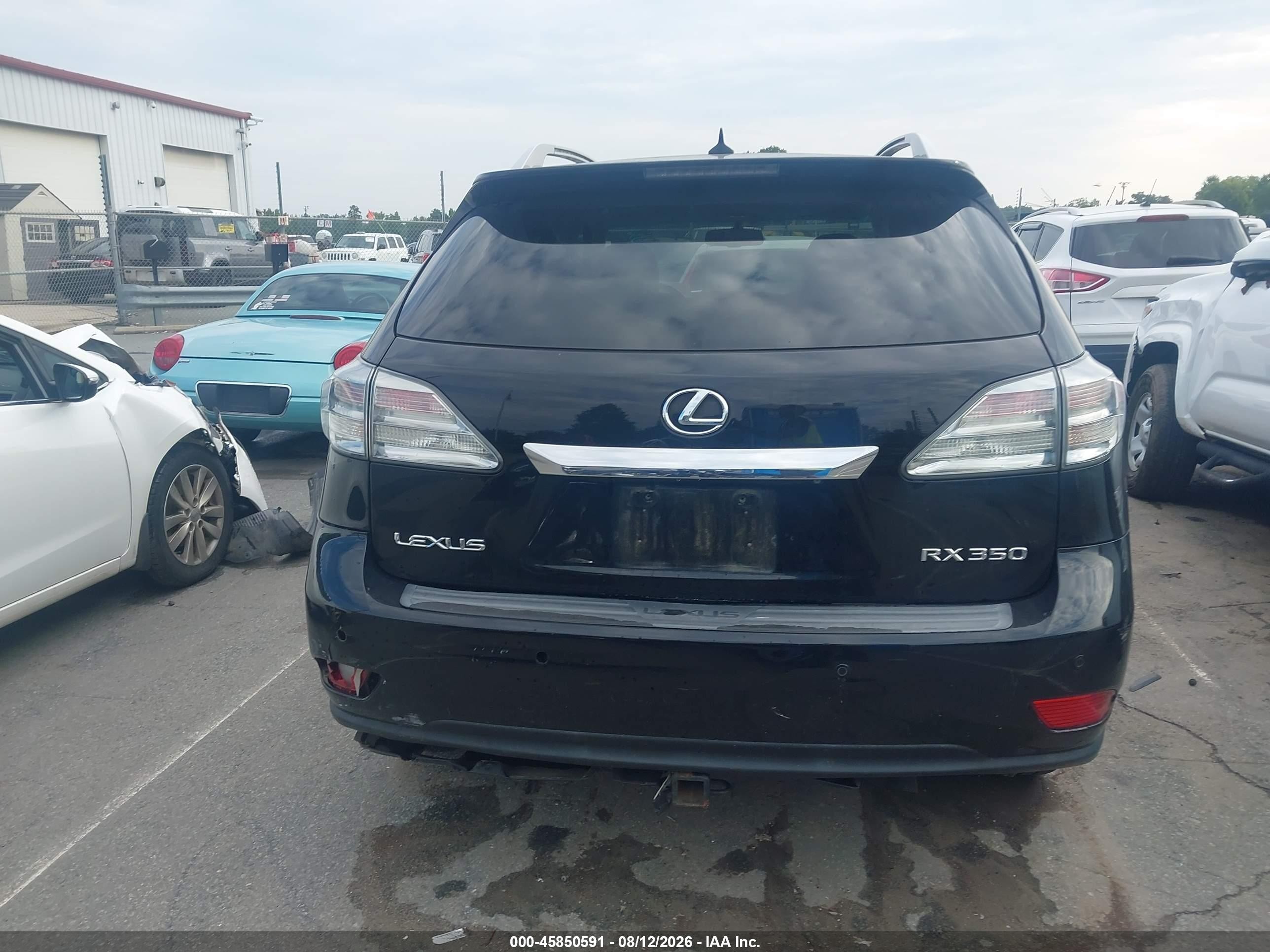 2010 Lexus Rx 350   Black vin: 2T2ZK1BA2AC025188