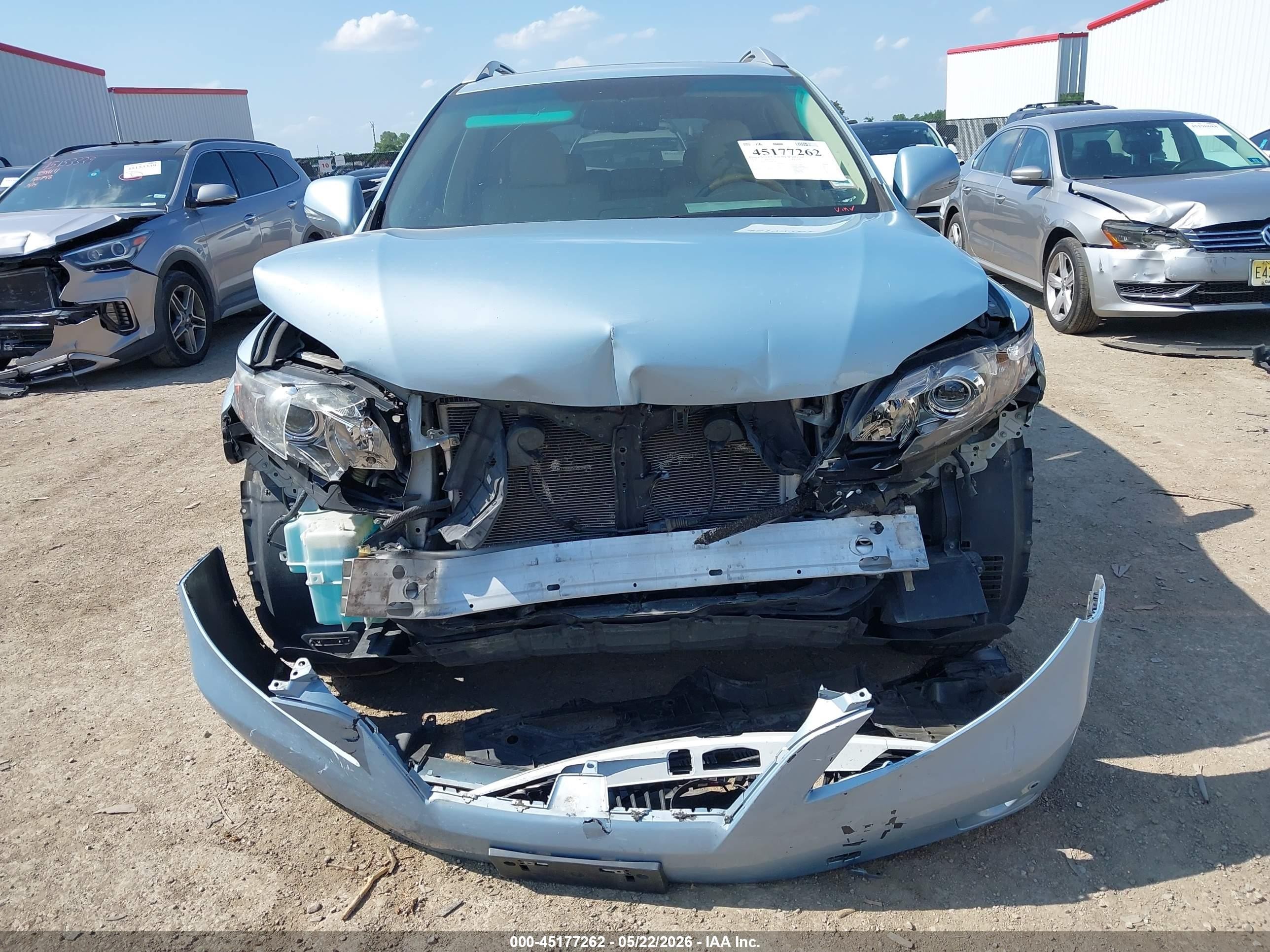 2010 Lexus Rx 350   Light Blue vin: 2T2ZK1BA2AC026485