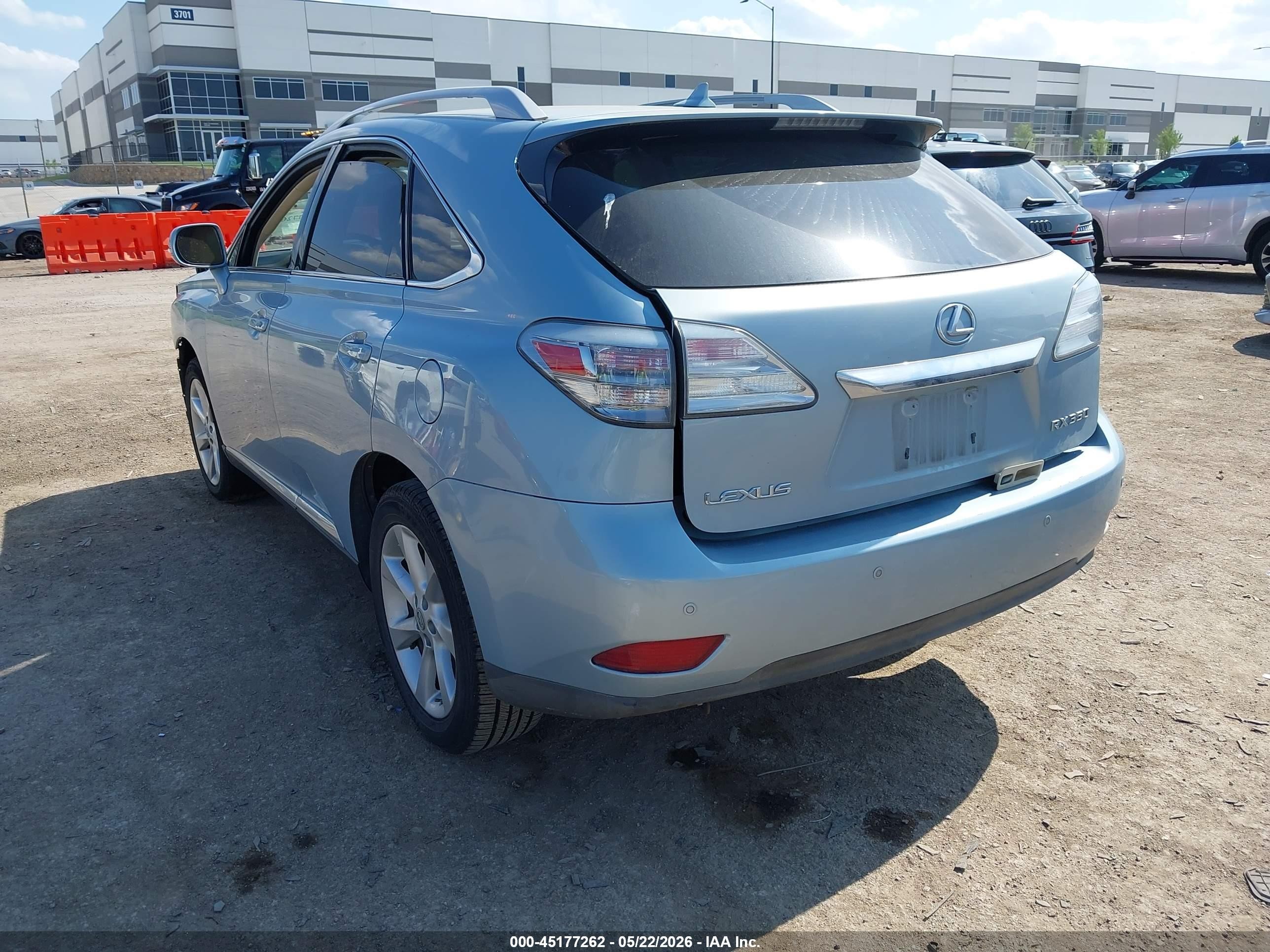 2010 Lexus Rx 350   Light Blue vin: 2T2ZK1BA2AC026485
