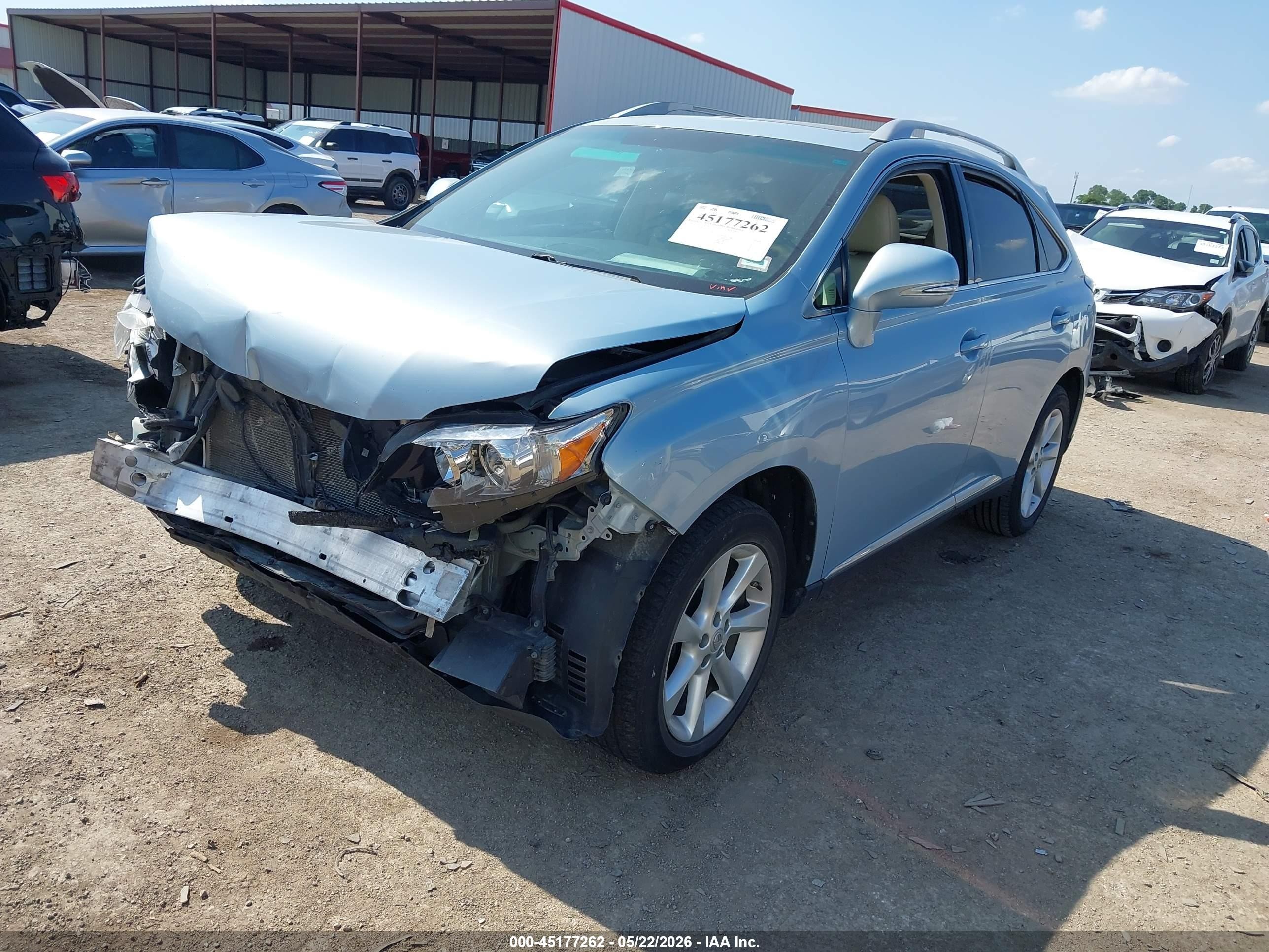 2010 Lexus Rx 350   Light Blue vin: 2T2ZK1BA2AC026485