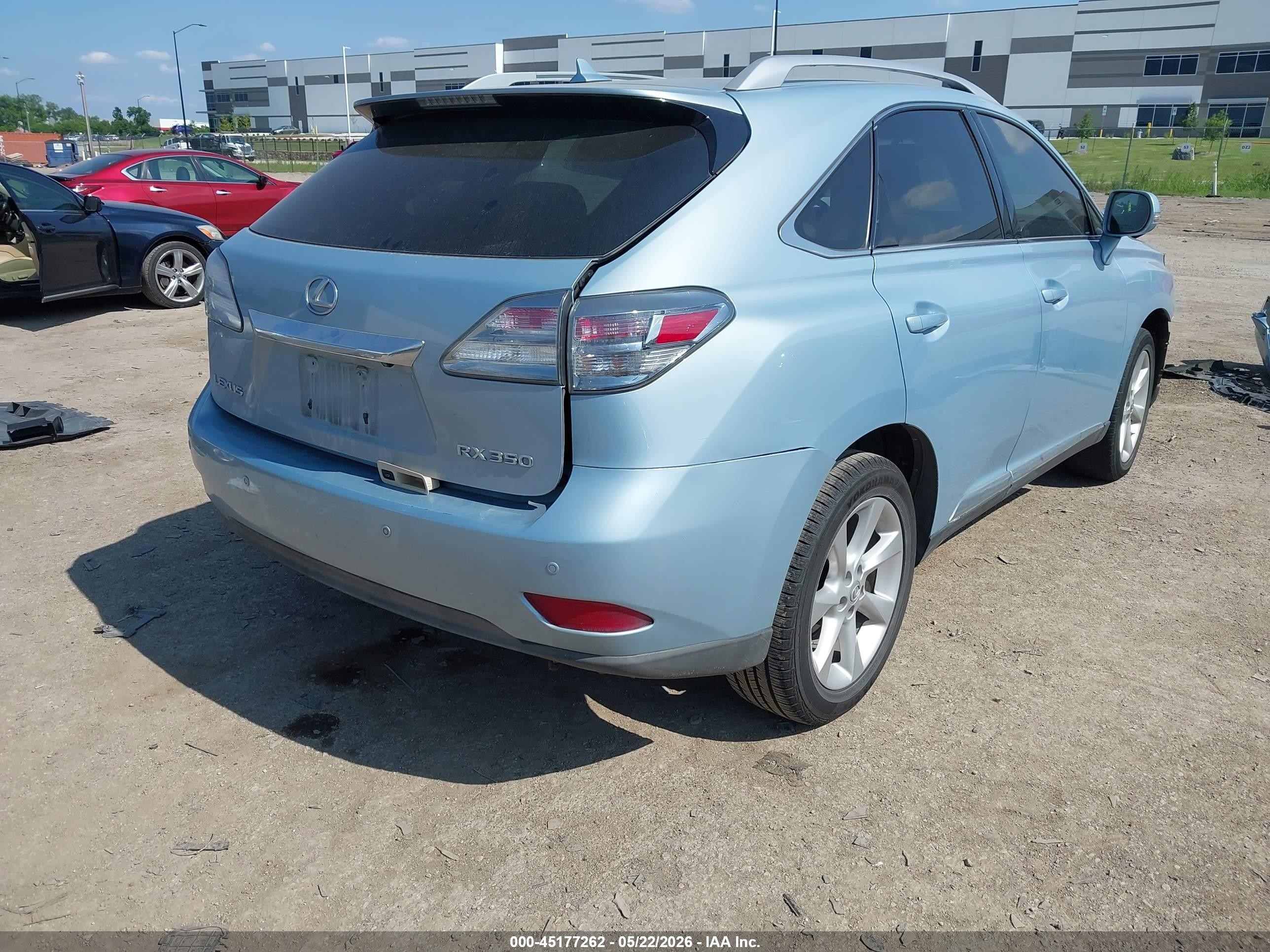 2010 Lexus Rx 350   Light Blue vin: 2T2ZK1BA2AC026485