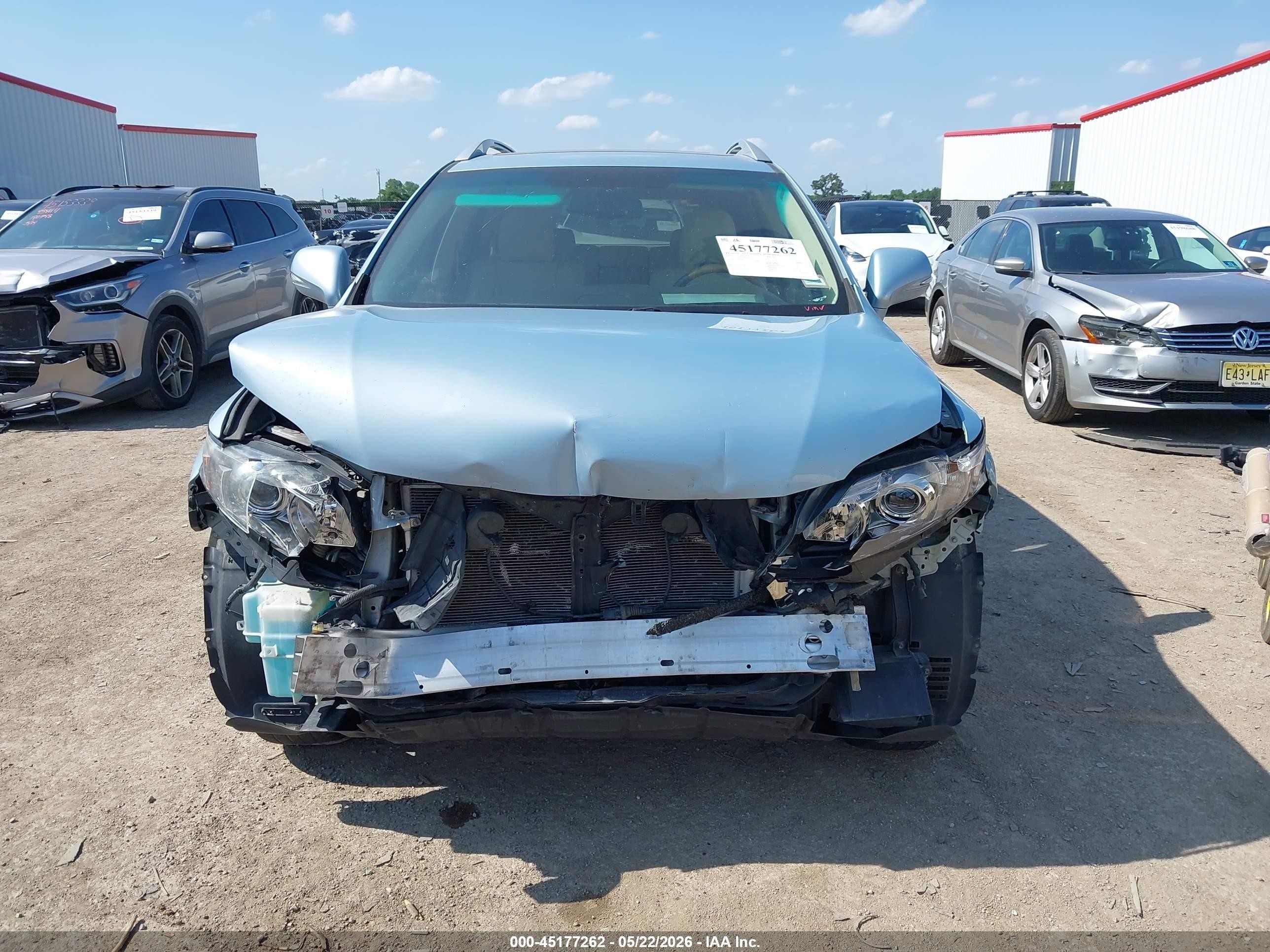 2010 Lexus Rx 350   Light Blue vin: 2T2ZK1BA2AC026485