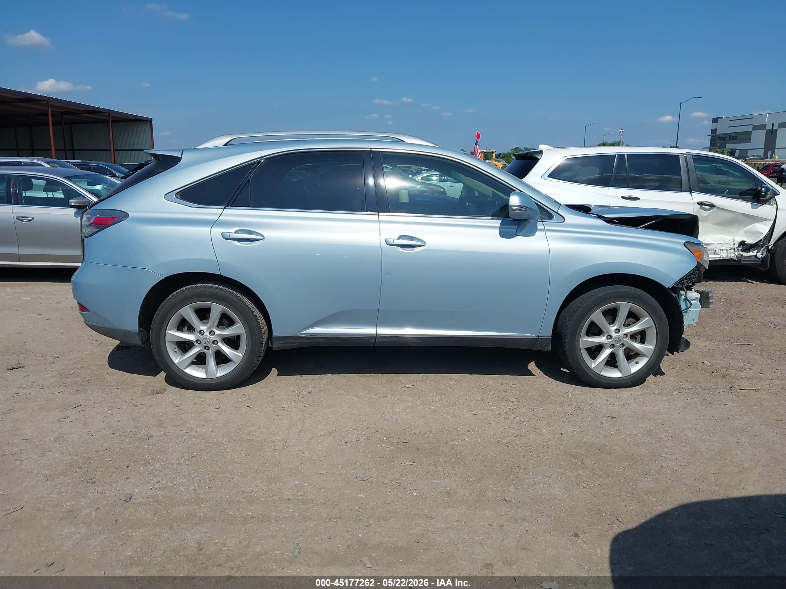 2010 Lexus Rx 350   Light Blue vin: 2T2ZK1BA2AC026485