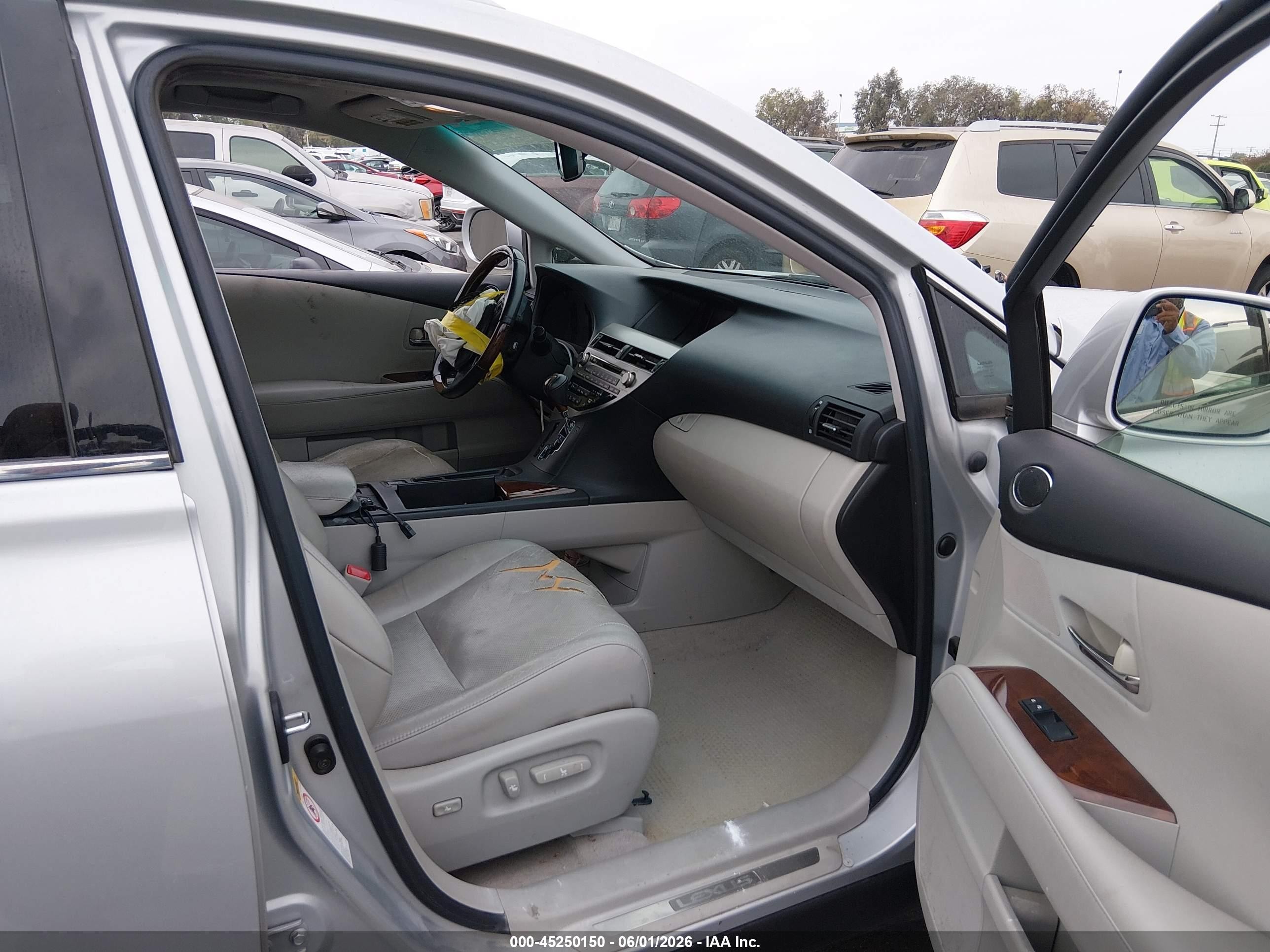 2010 Lexus Rx 350 Silver vin: 2T2ZK1BA2AC040712