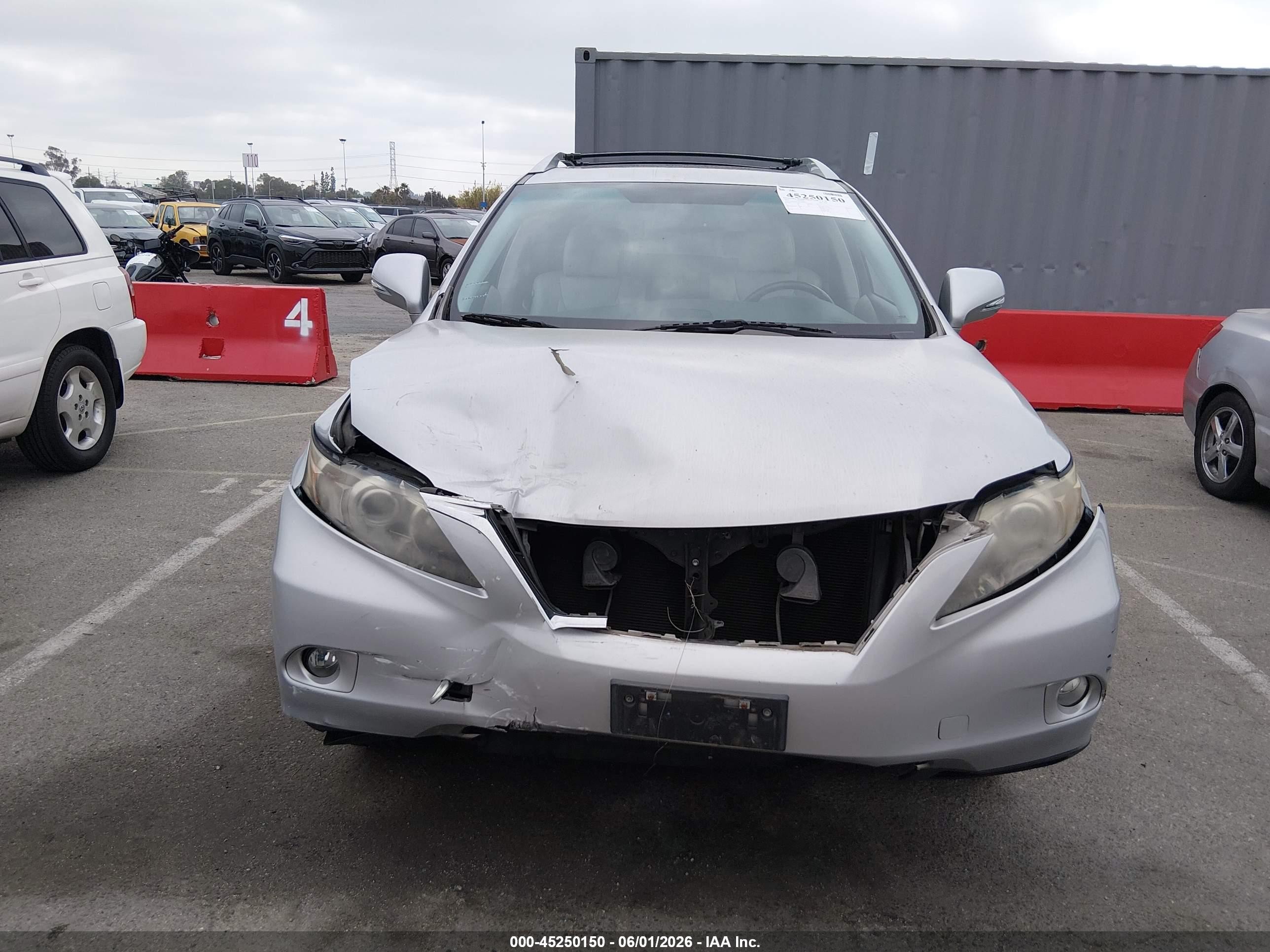 2010 Lexus Rx 350 Silver vin: 2T2ZK1BA2AC040712