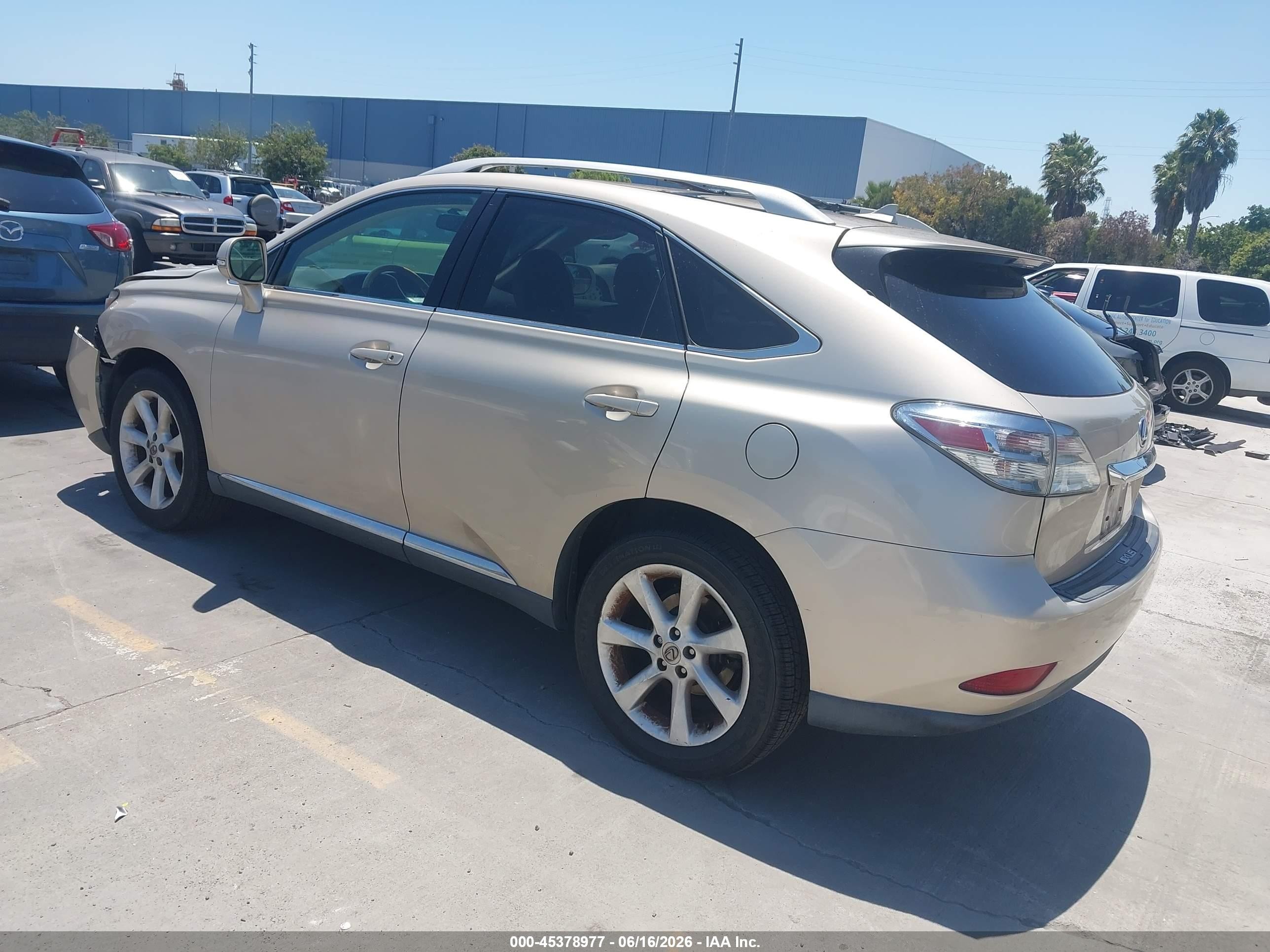 2011 Lexus Rx 350 Gold vin: 2T2ZK1BA2BC043885