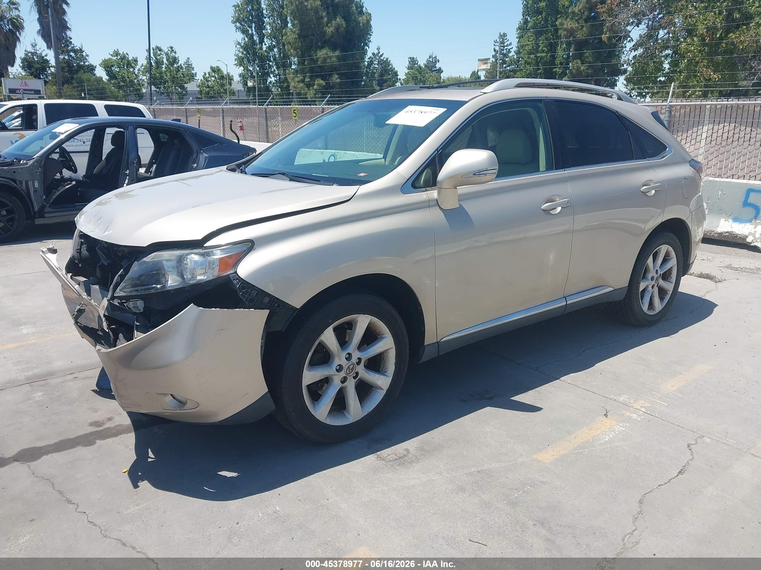 2011 Lexus Rx 350 Gold vin: 2T2ZK1BA2BC043885