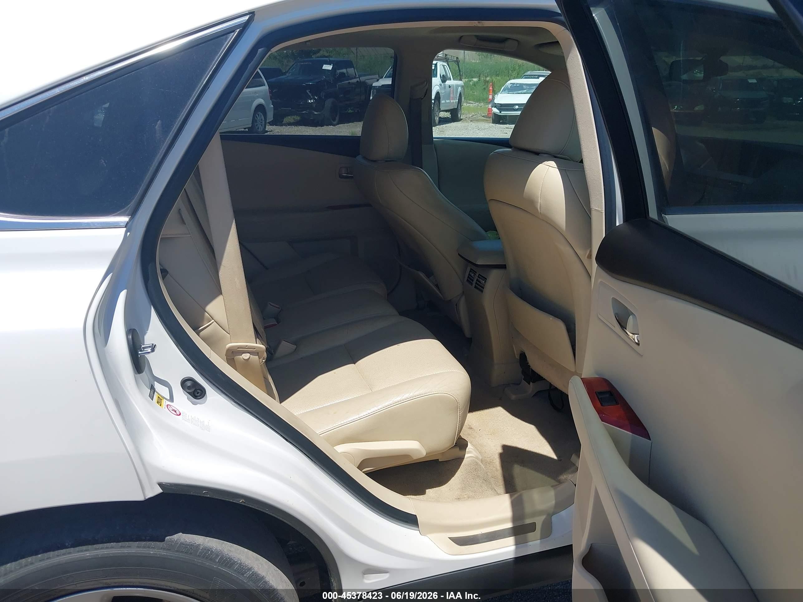 2011 Lexus Rx 350   White vin: 2T2ZK1BA2BC059309