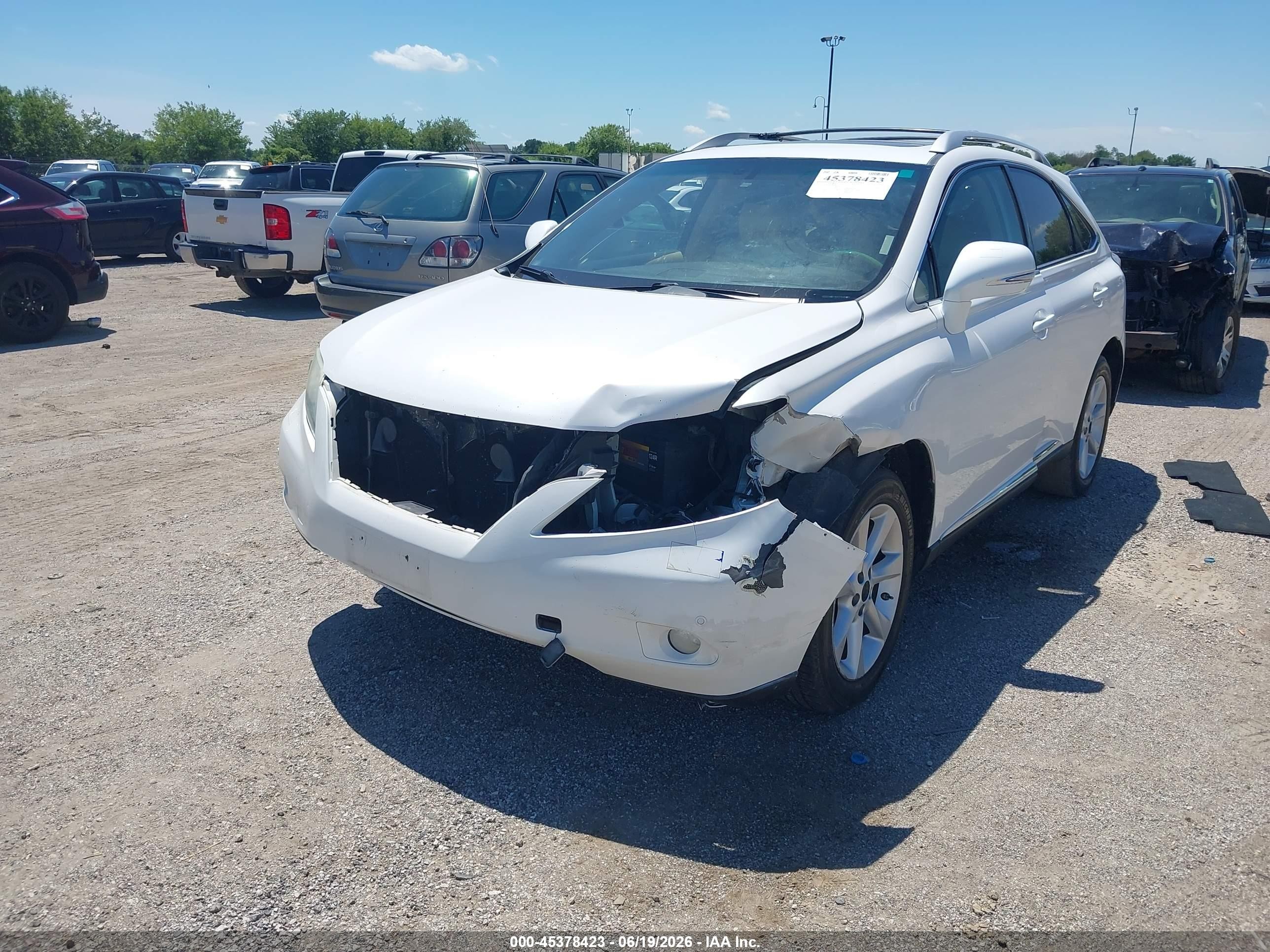 2011 Lexus Rx 350   White vin: 2T2ZK1BA2BC059309